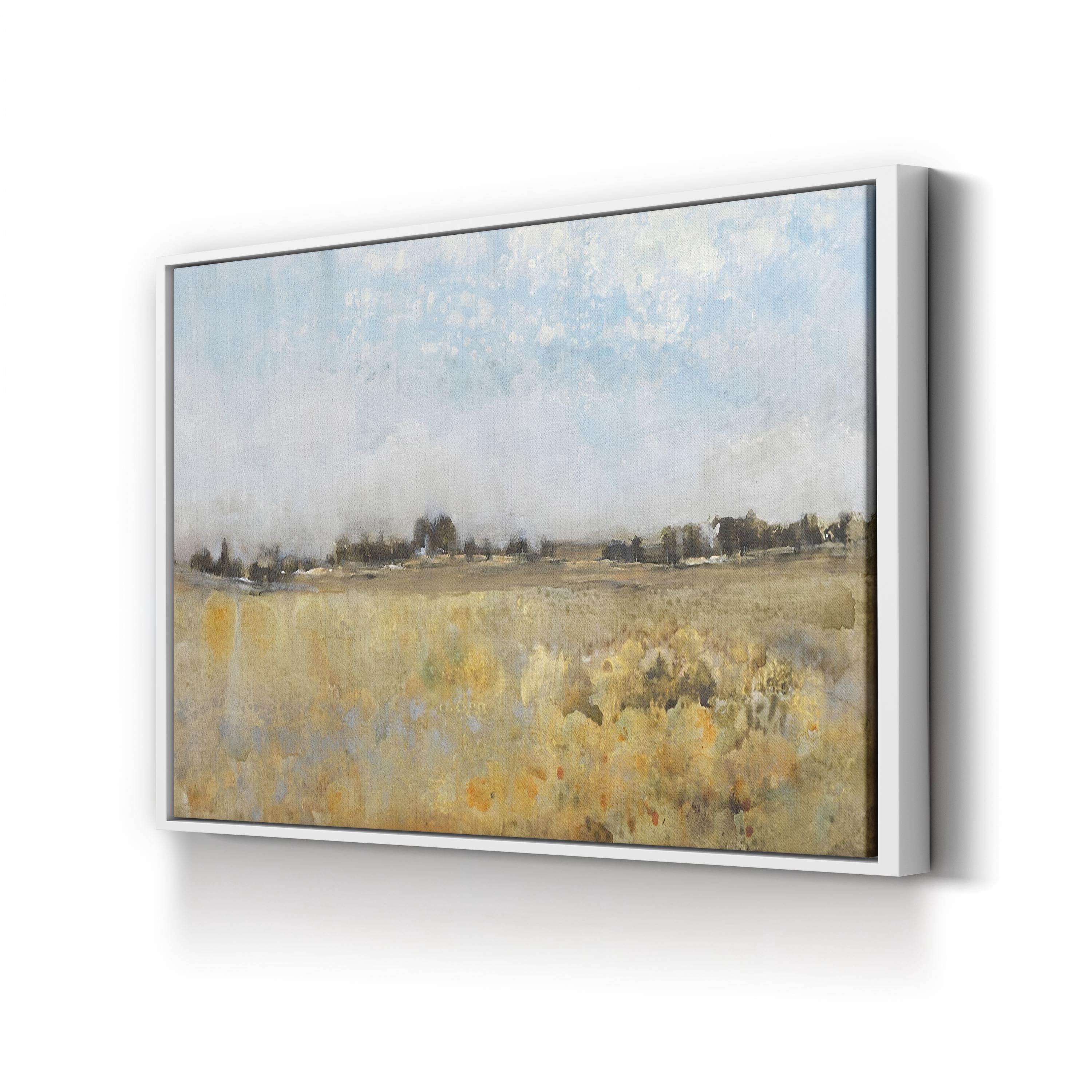 Harvest Field I – Framed Western Pastoral Landscape Canvas Art by Tim O’Toole