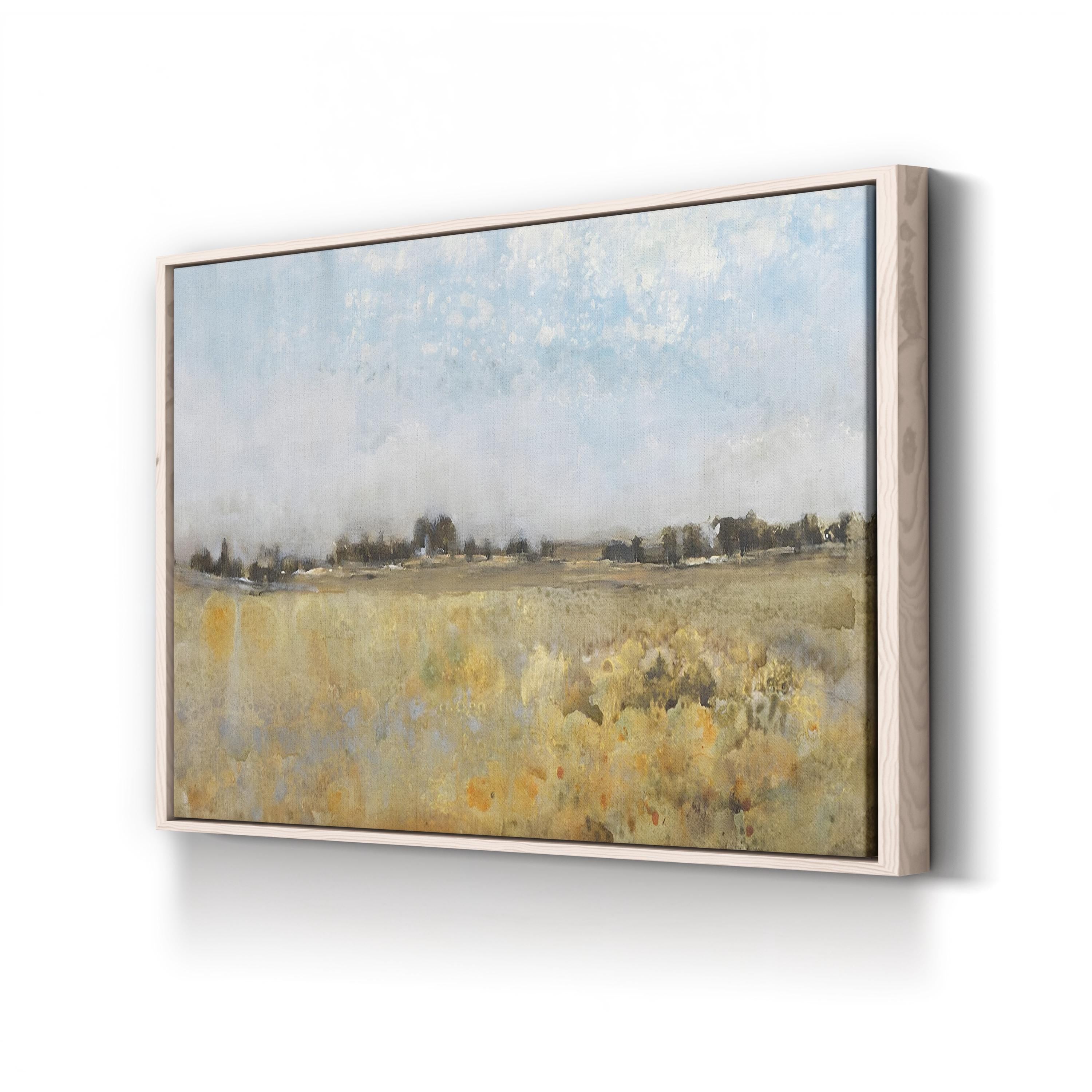 Harvest Field I – Framed Western Pastoral Landscape Canvas Art by Tim O’Toole