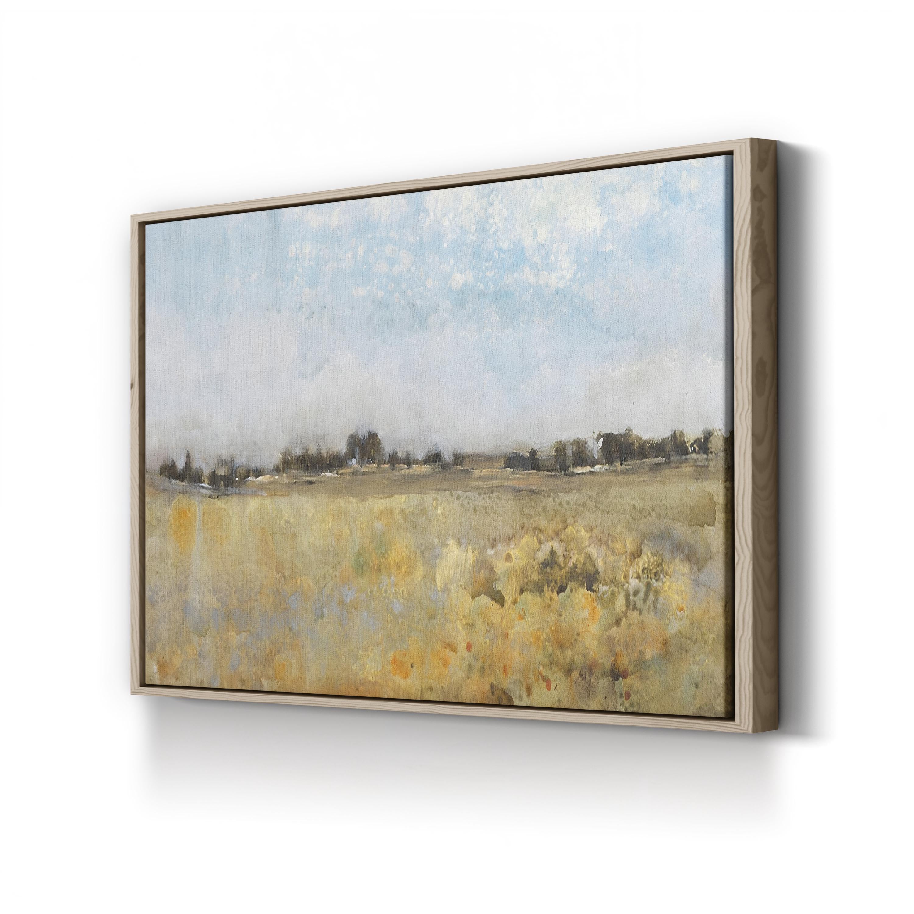 Harvest Field I – Framed Western Pastoral Landscape Canvas Art by Tim O’Toole