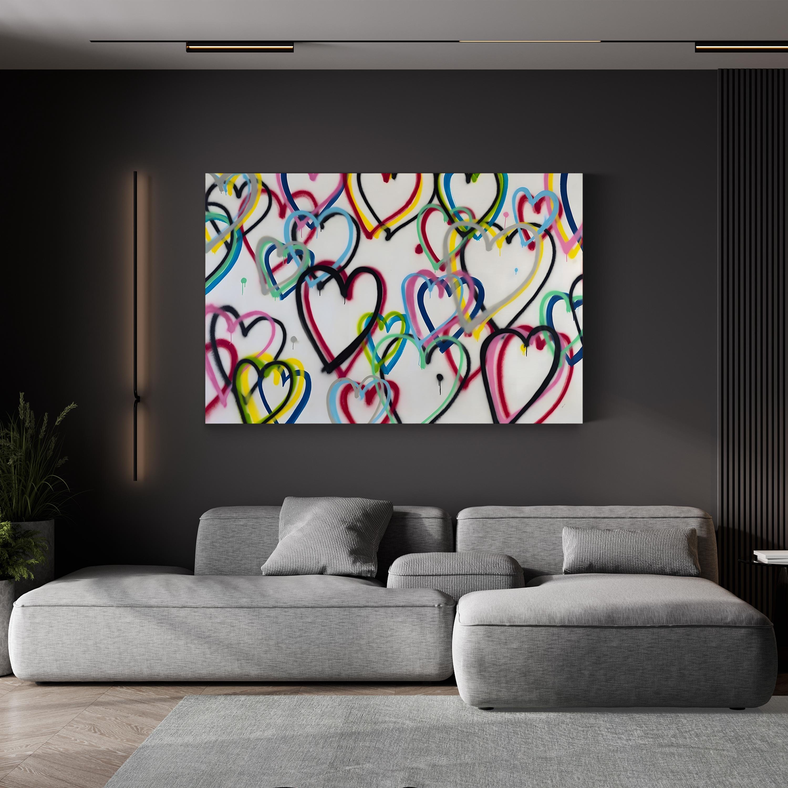 Soul and Colorful Expressionist Heart by Sydney Edmunds