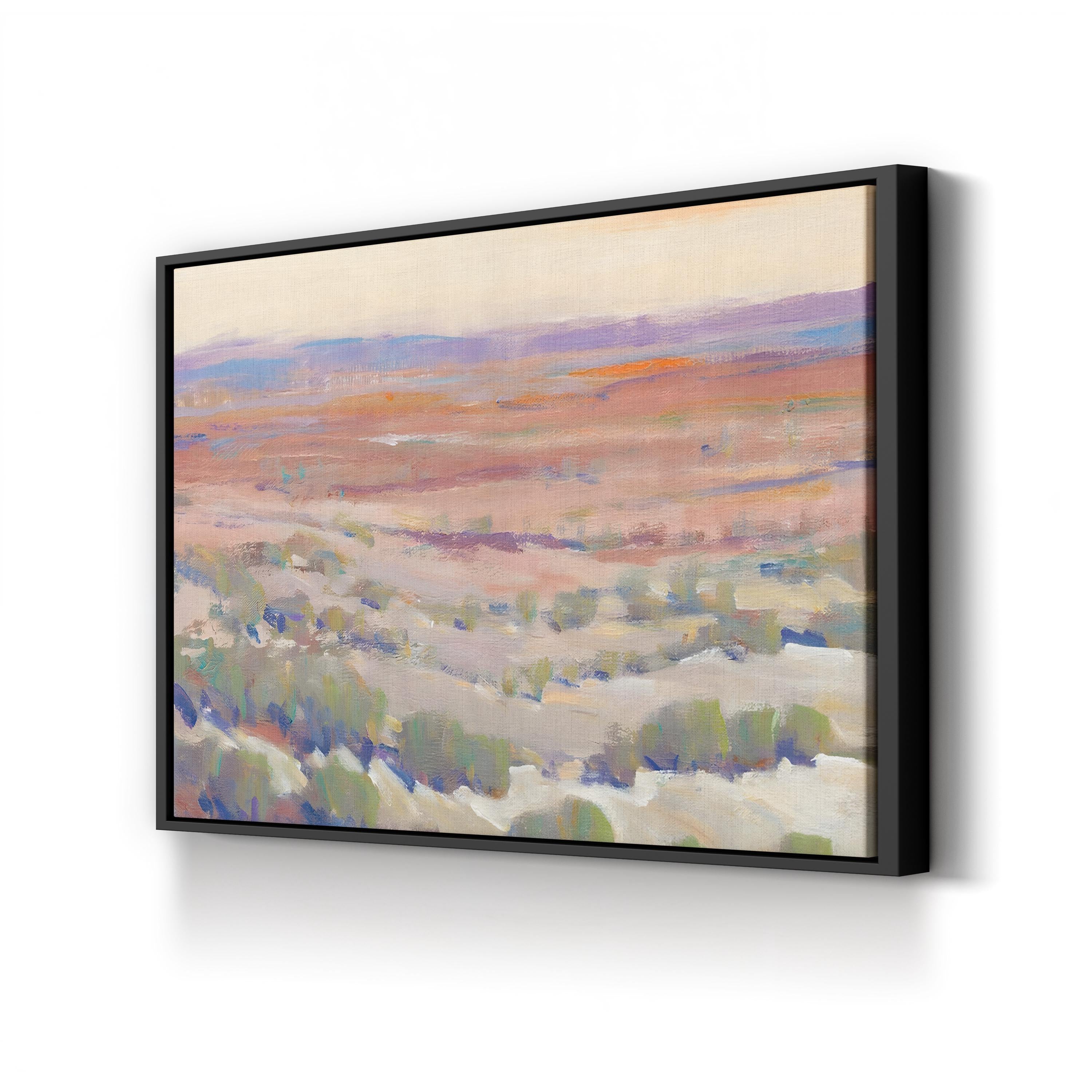 High Desert Pastels II – Framed Contemporary Desert Landscape Canvas Art by Tim O’Toole