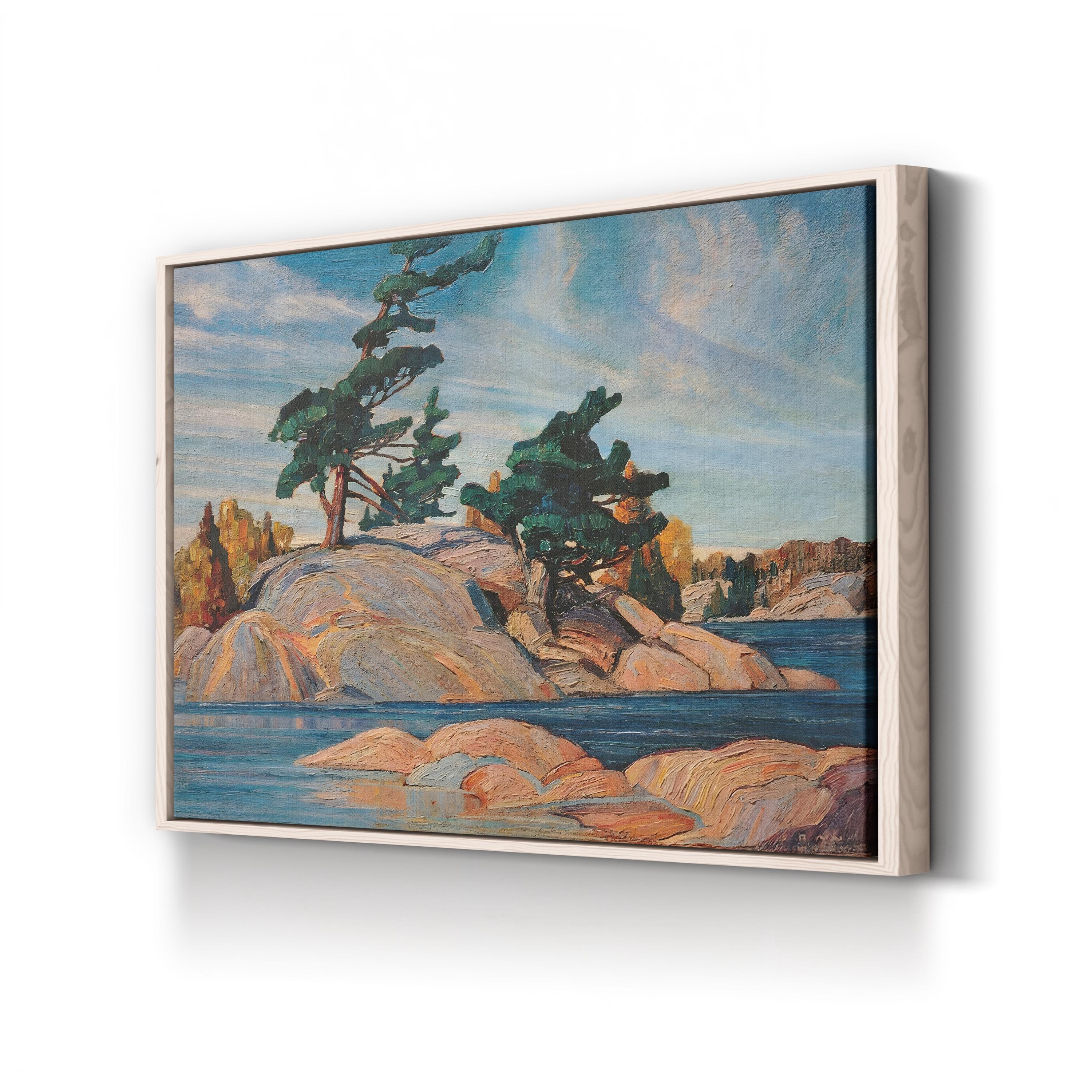 Island Georgian Bay Canvas Art – Franklin Carmichael Tranquil Canadian Seascape Print