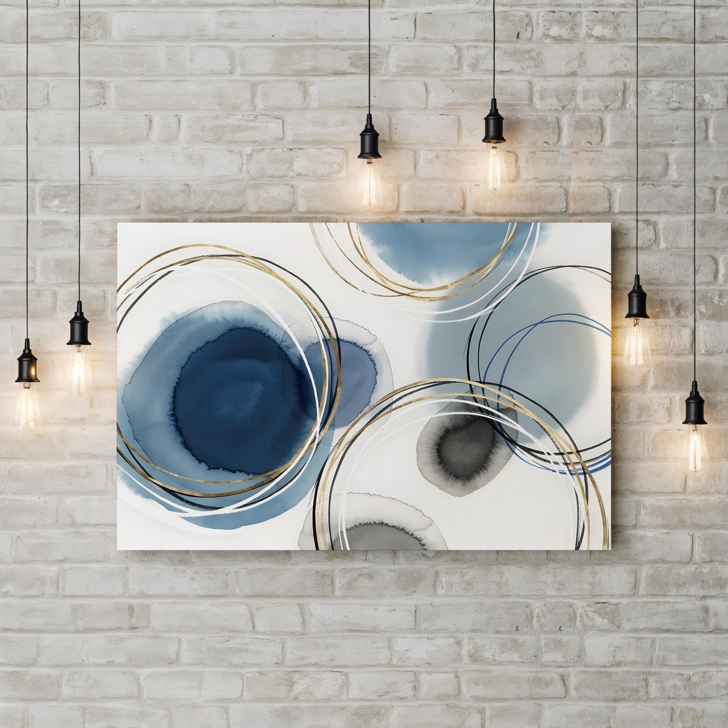 Infinity Indigo I Abstract Canvas Wall Art by Isabelle Z