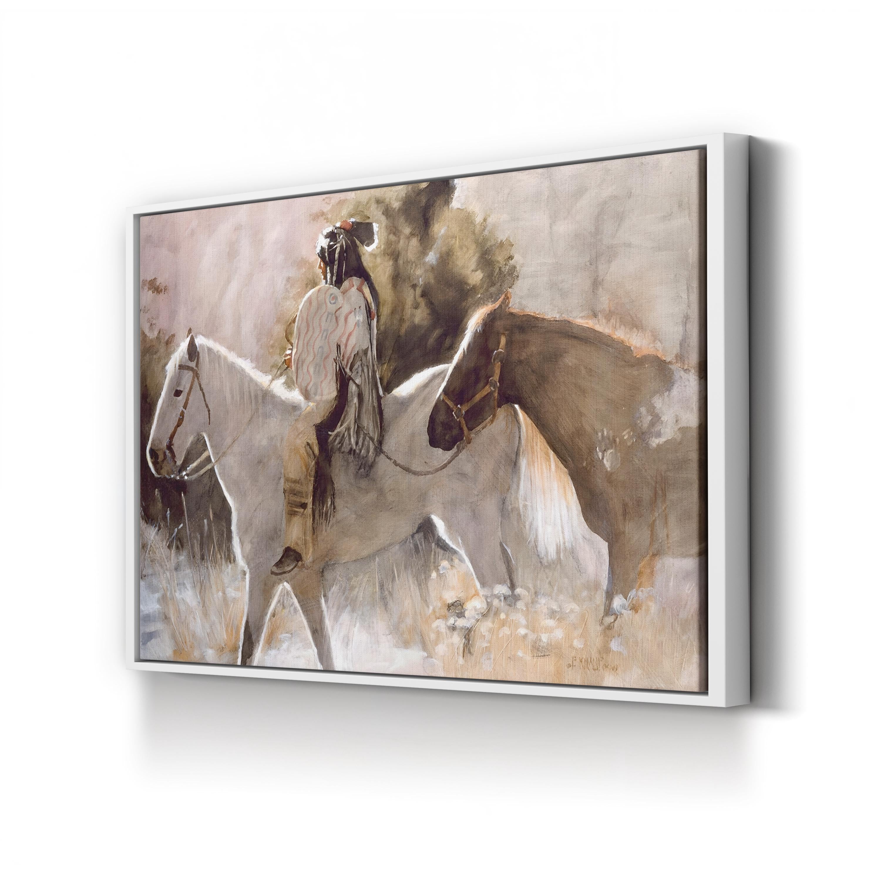 In the Lead, Native American Western Horse Wall Art by J.E. Knauf