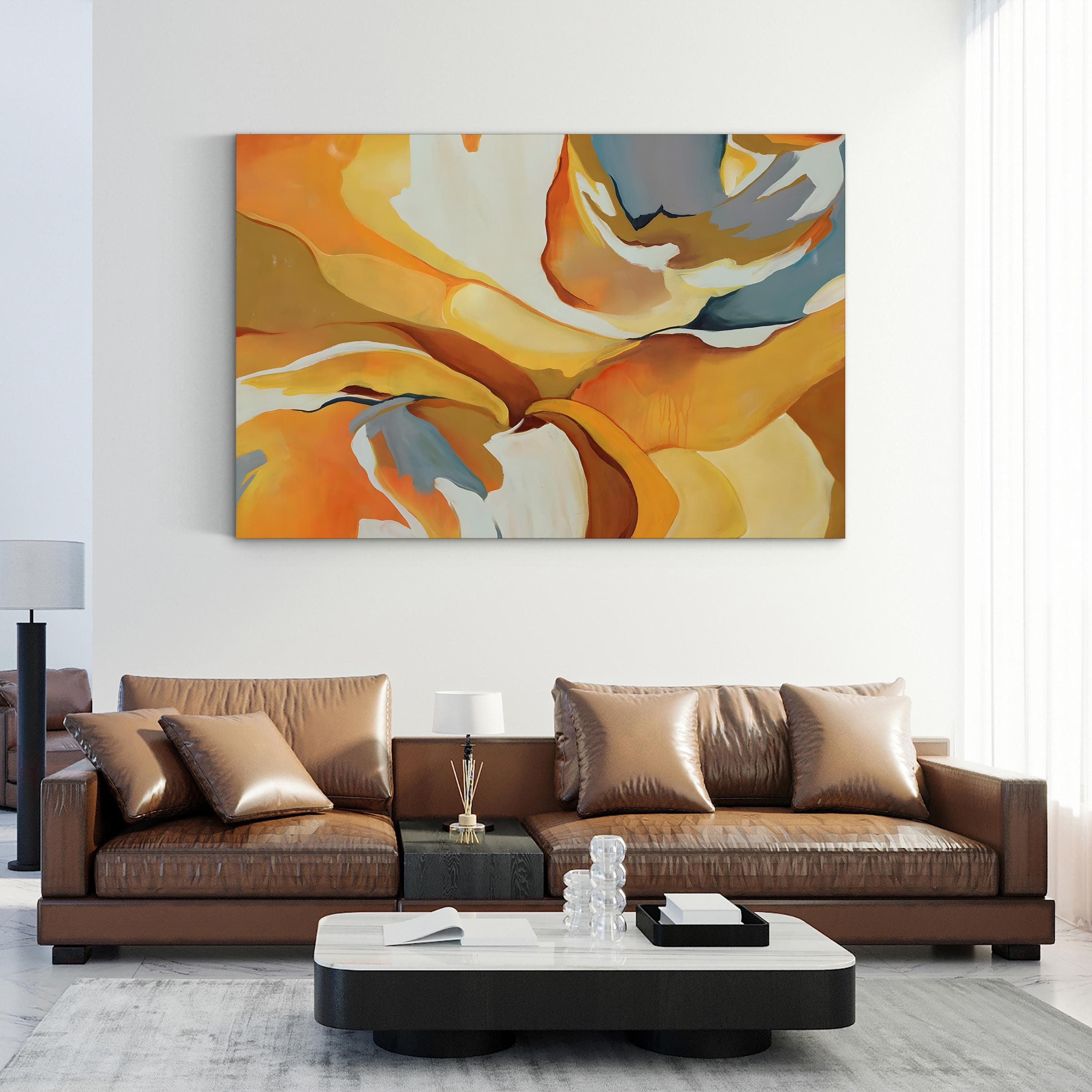 Lemon Poppyseed – Contemporary Abstract Canvas Wall Art by Sydney Edmunds