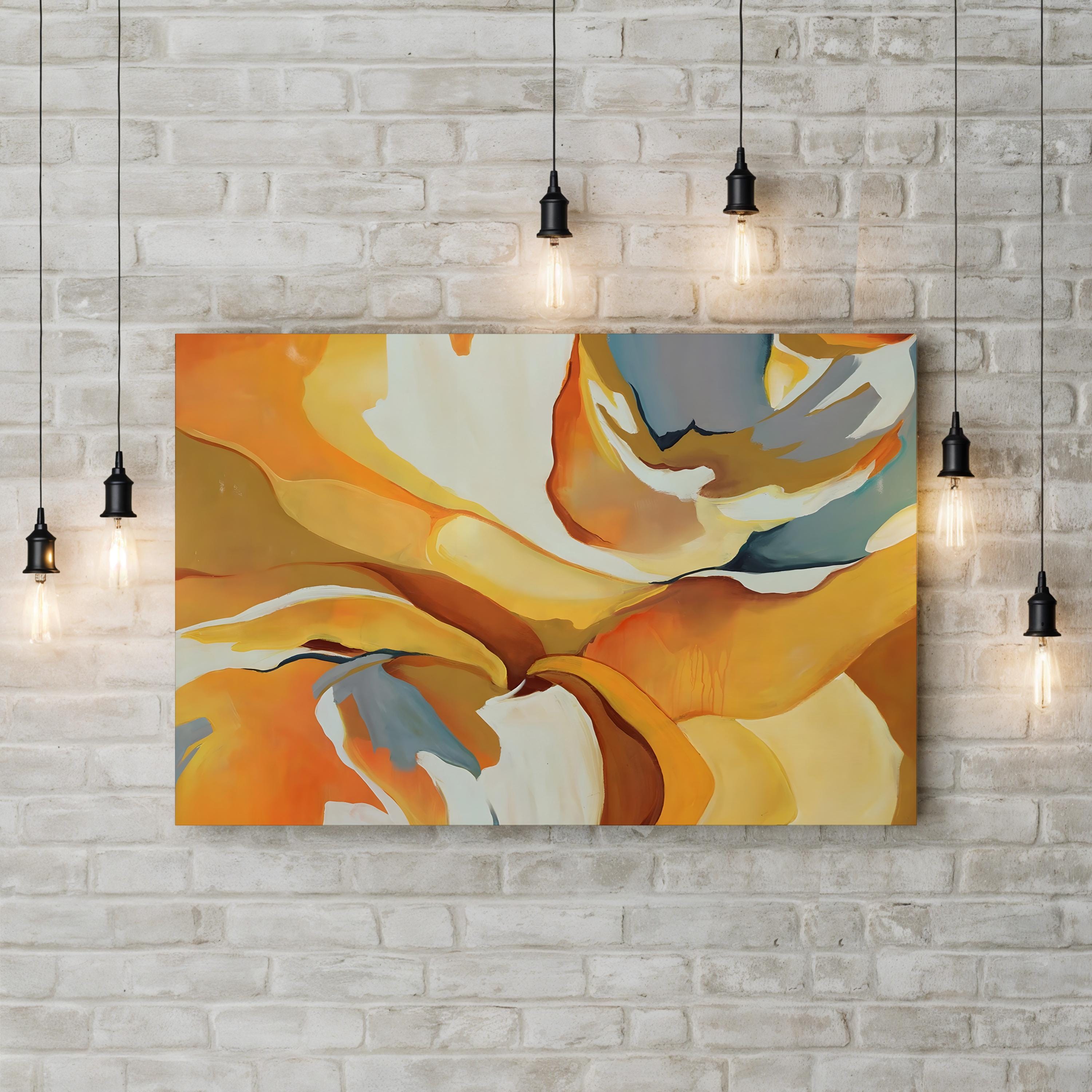 Lemon Poppyseed – Contemporary Abstract Canvas Wall Art by Sydney Edmunds