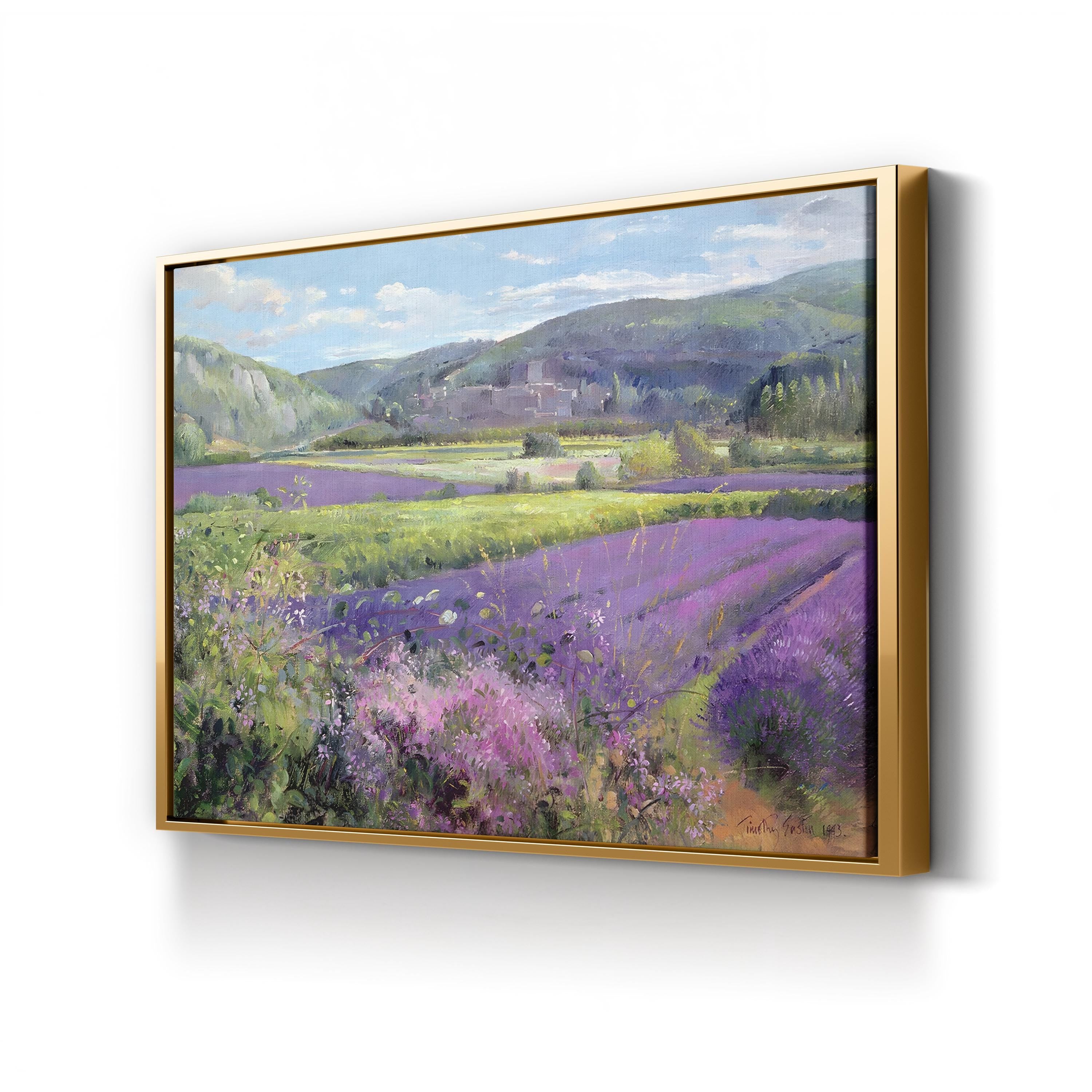 Lavender Fields in Old Provence Canvas Art by Timothy Easton