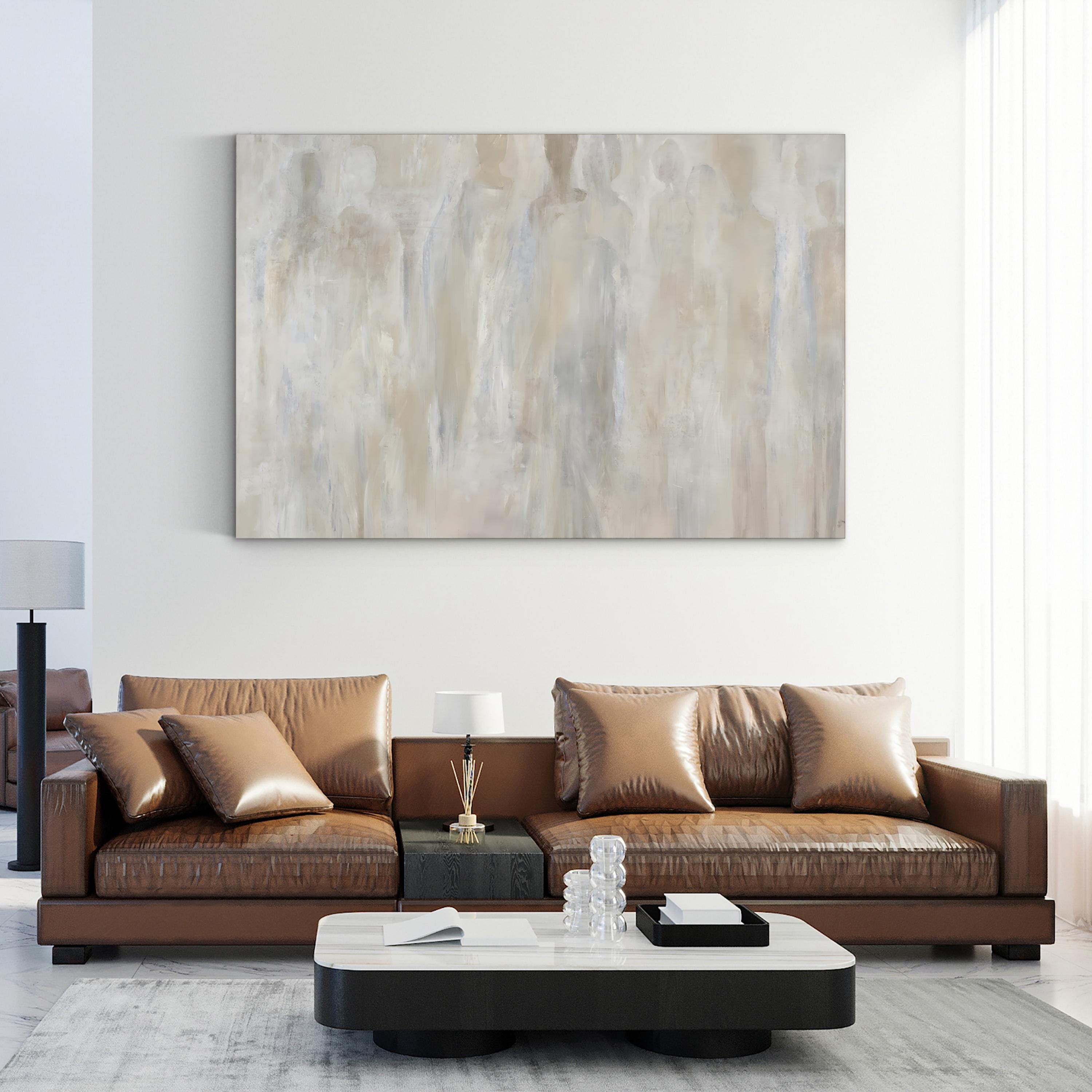 Light Rain Falls II Wall Art by Jodi Maas – Contemporary Abstract Figurative Painting Print