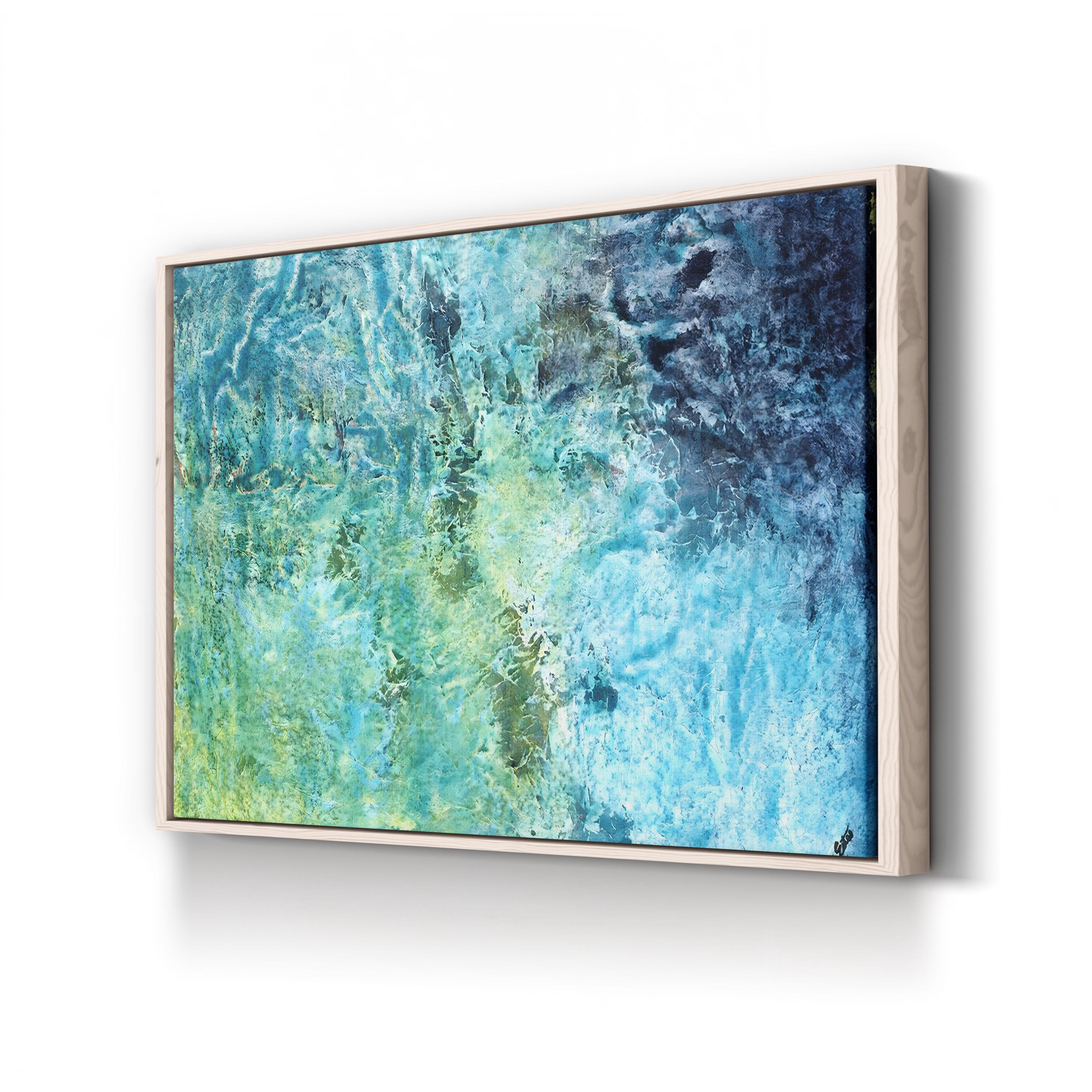 Little Ocean Canvas Art – Tyson Estes Contemporary Abstract Coastal Seascape Print