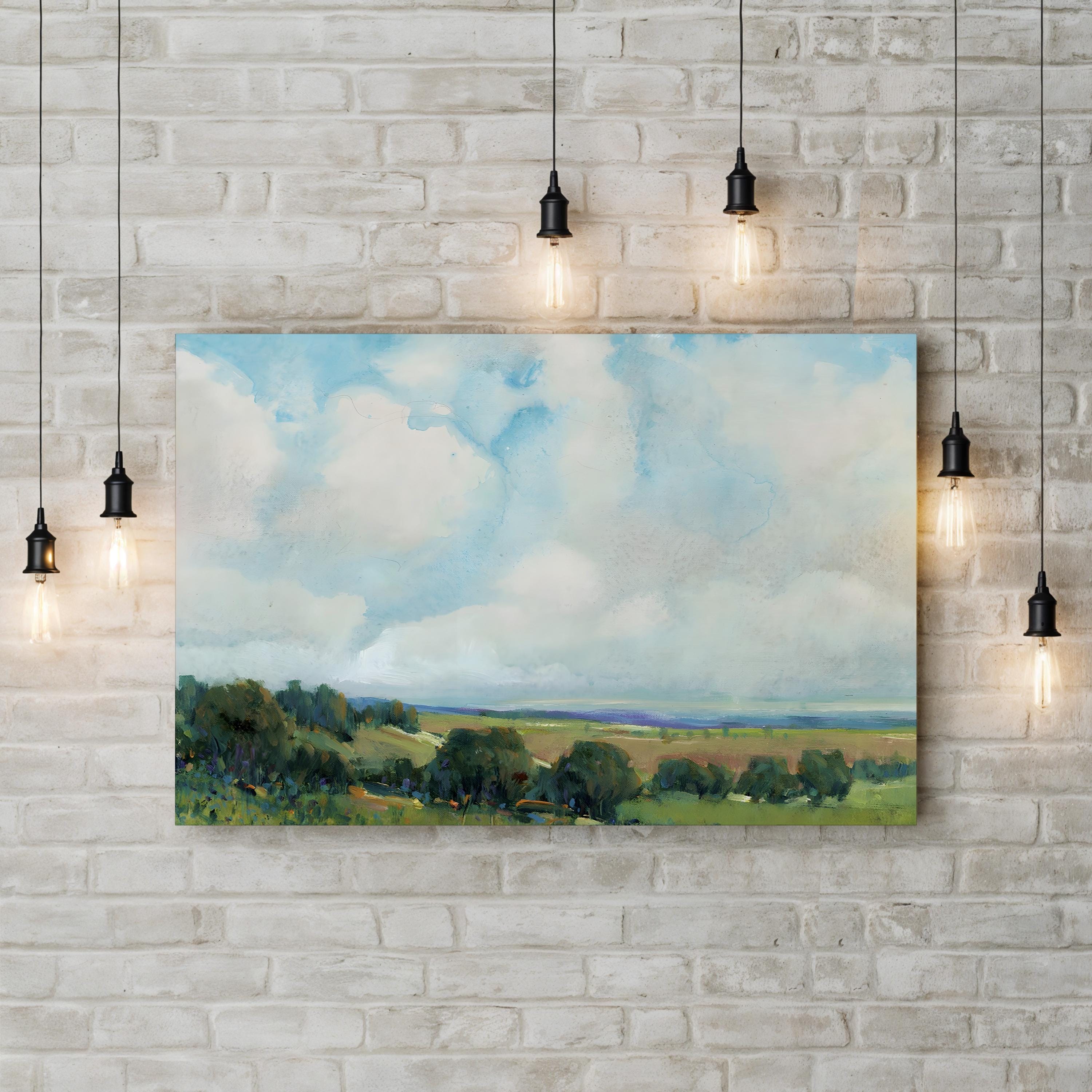 Looming Clouds I Wall Art – Contemporary Countryside Cloudscape by Tim O’Toole