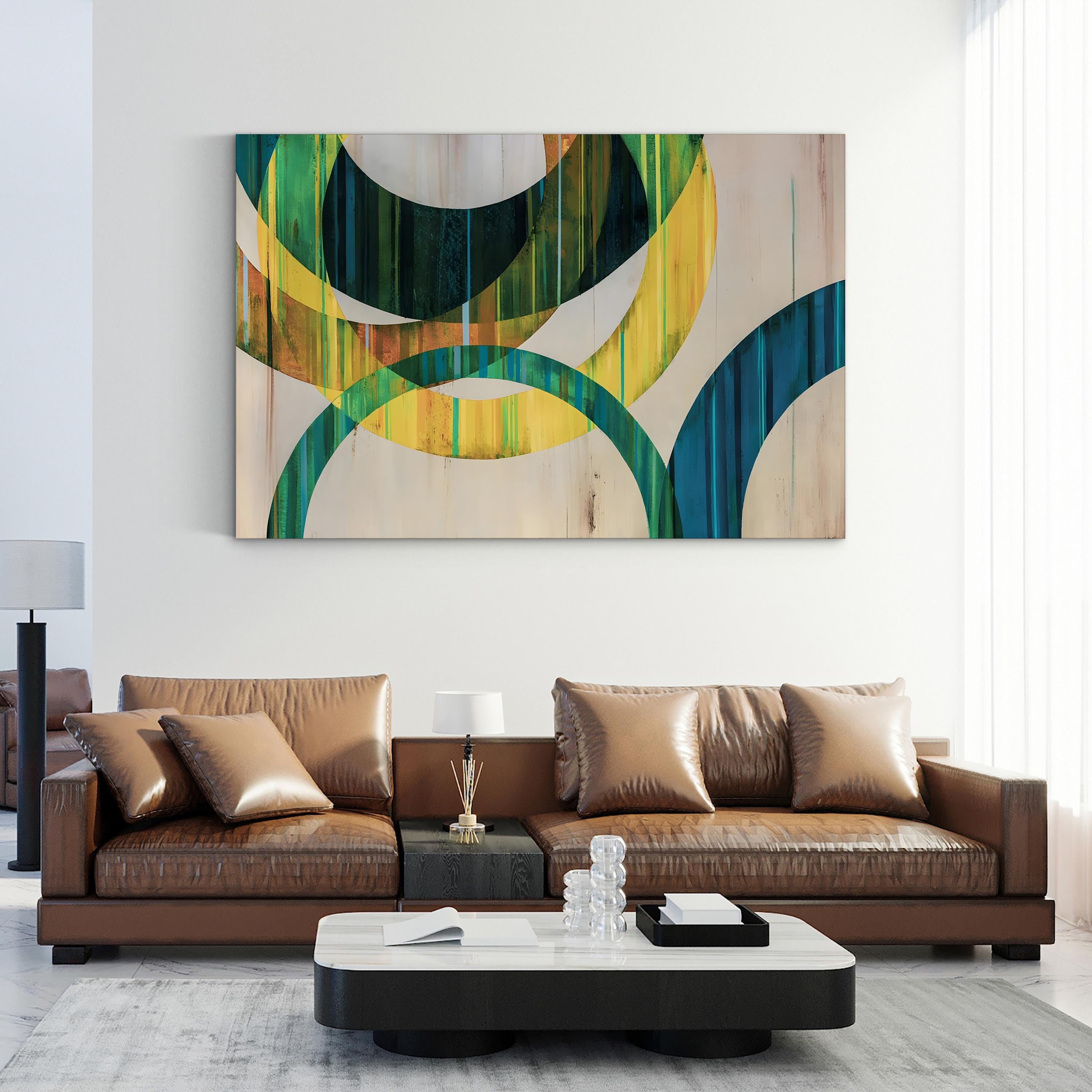 Loopdy Loop Abstract Geometric Wall Art by Sydney Edmunds