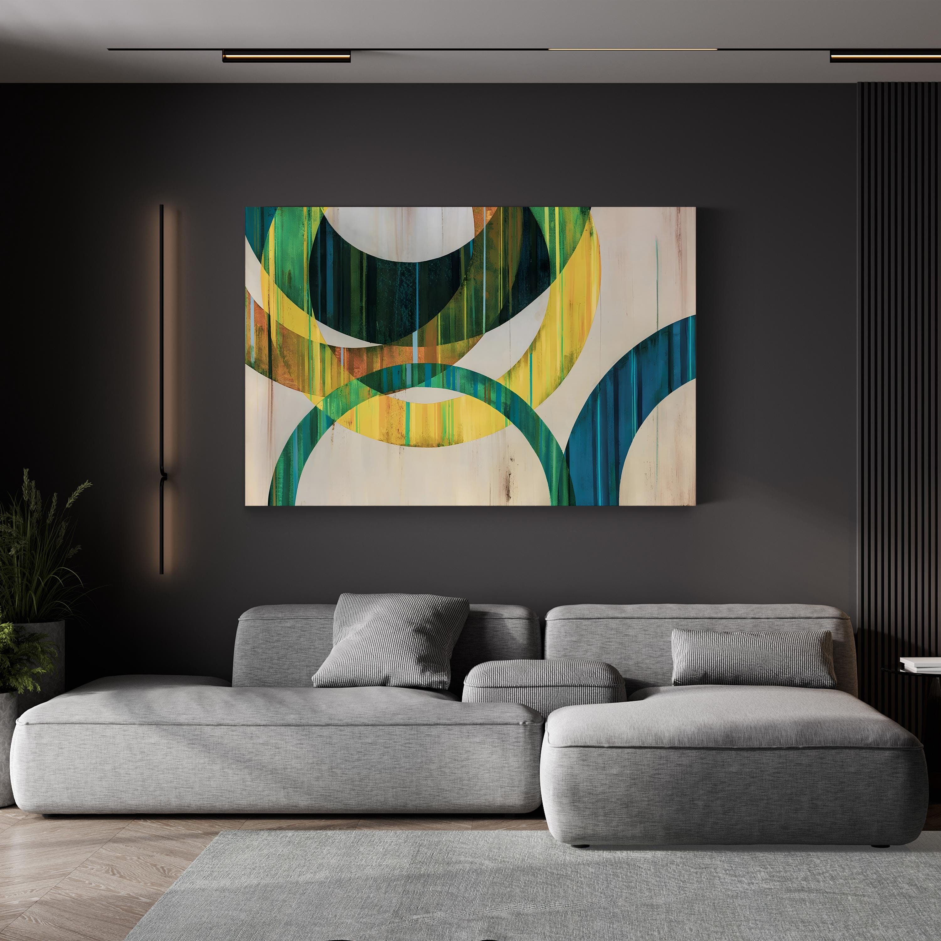 Loopdy Loop Abstract Geometric Wall Art by Sydney Edmunds