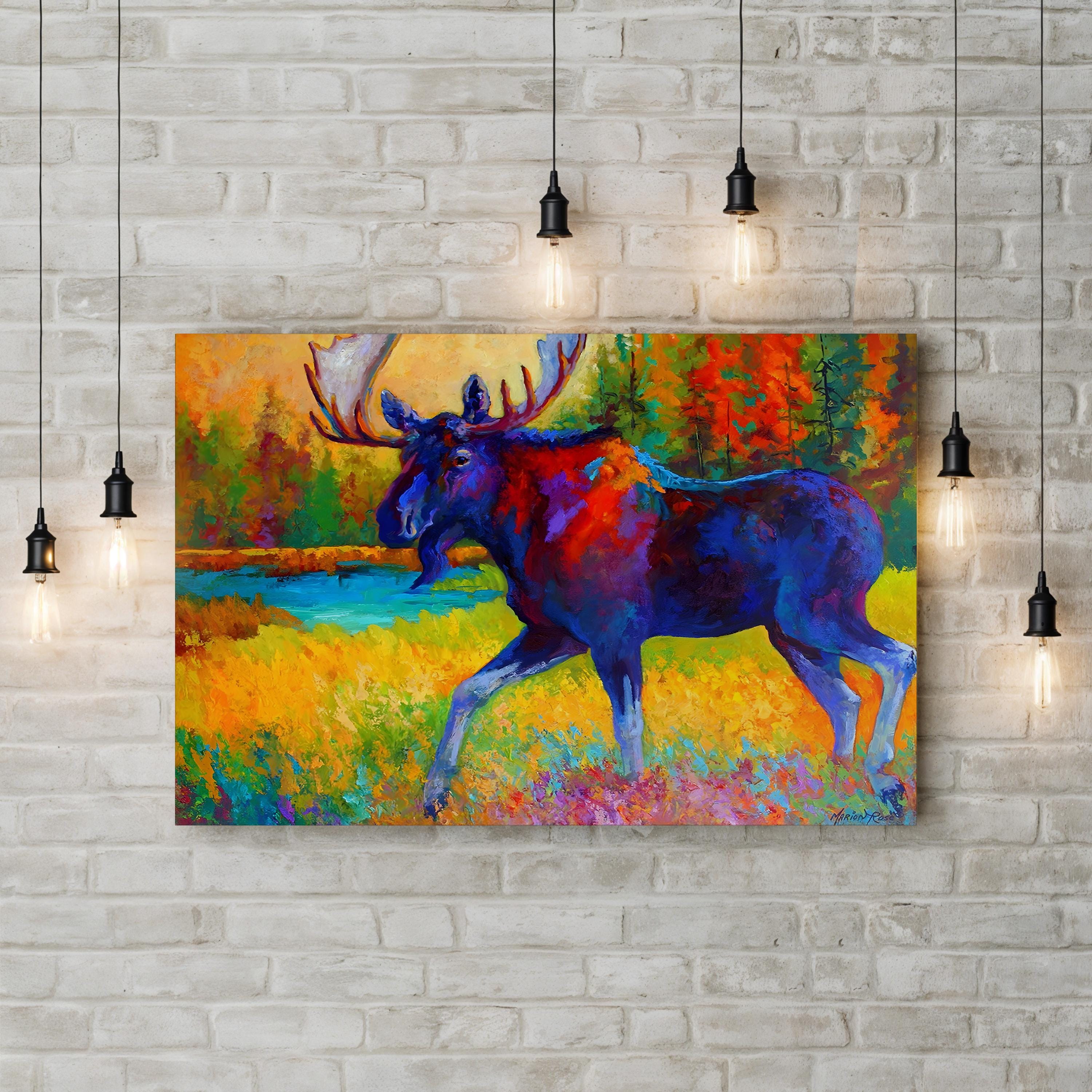 Majestic Moose Wall Art by Marion Rose