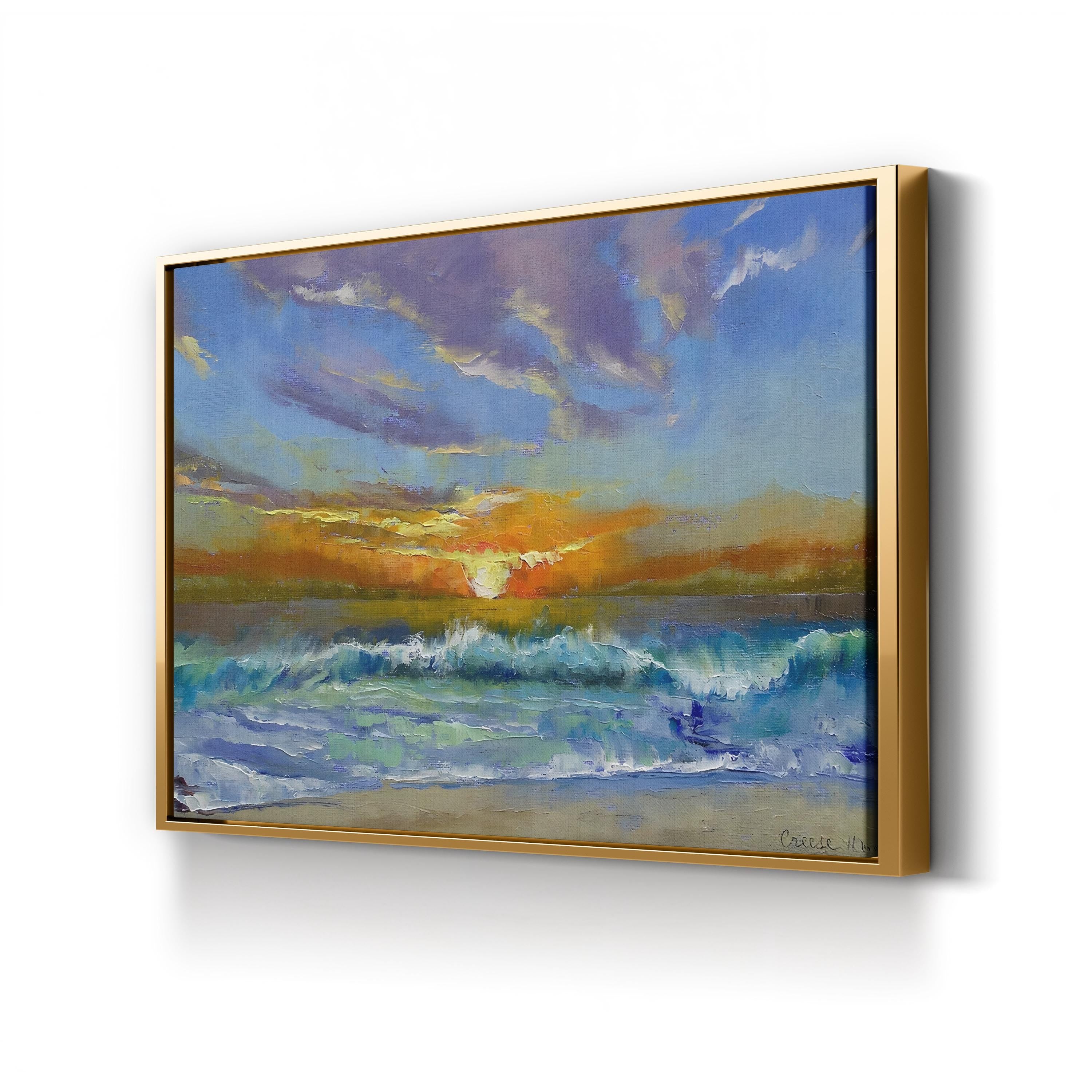 Malibu Beach Sunset Wall Art by Michael Creese