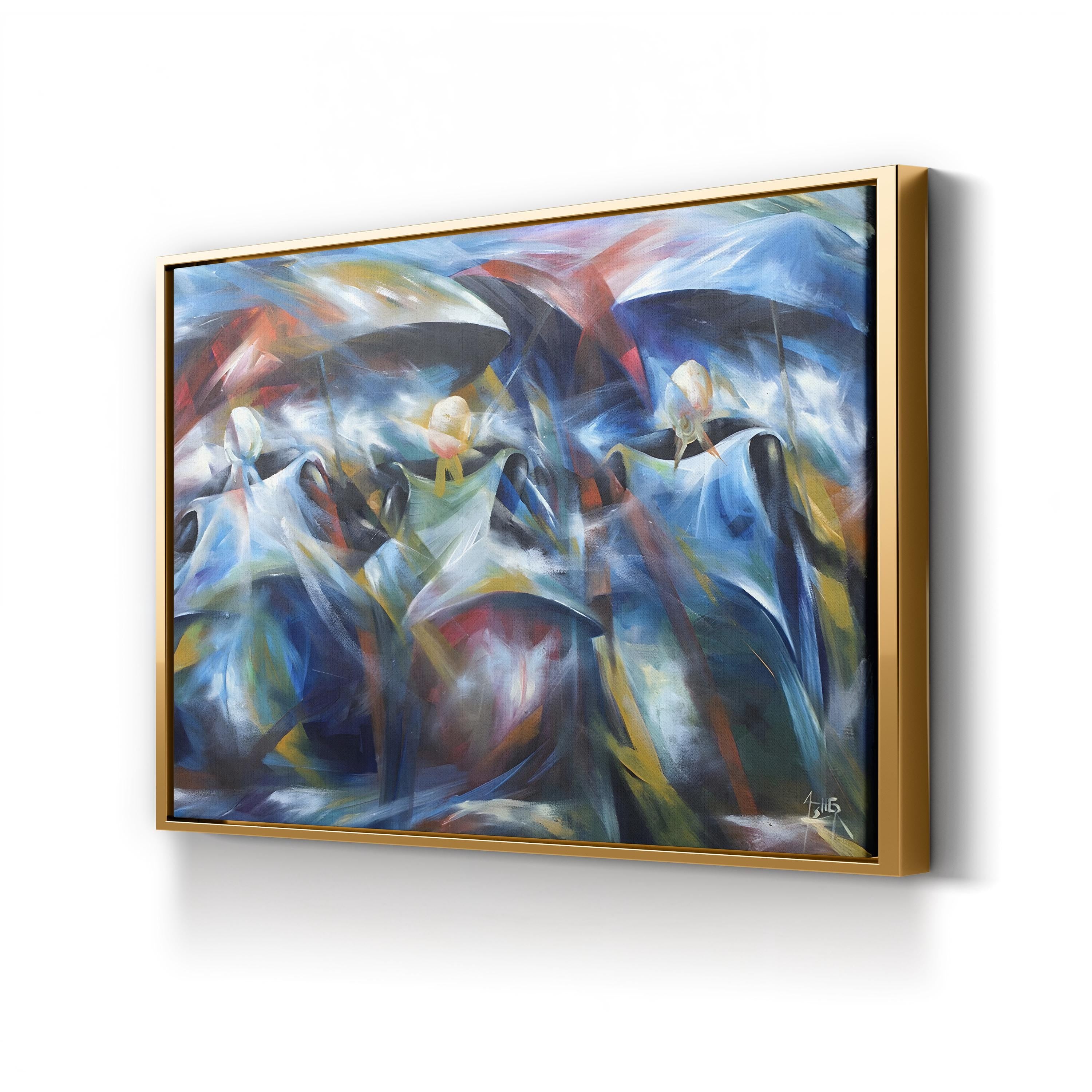Market Day III (2009) Wall Art by Prince Asher – Contemporary Urban Abstract Canvas