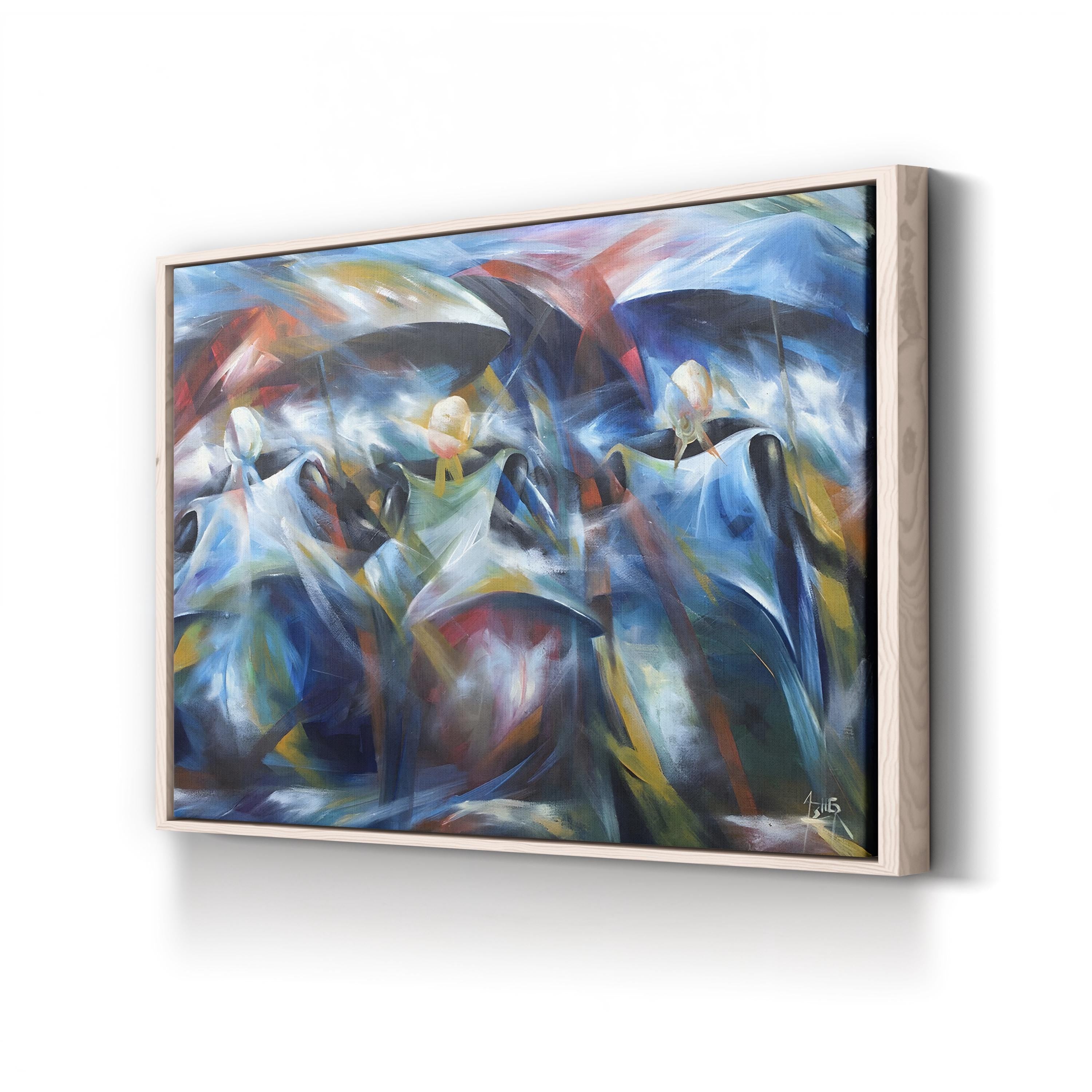 Market Day III (2009) Wall Art by Prince Asher – Contemporary Urban Abstract Canvas