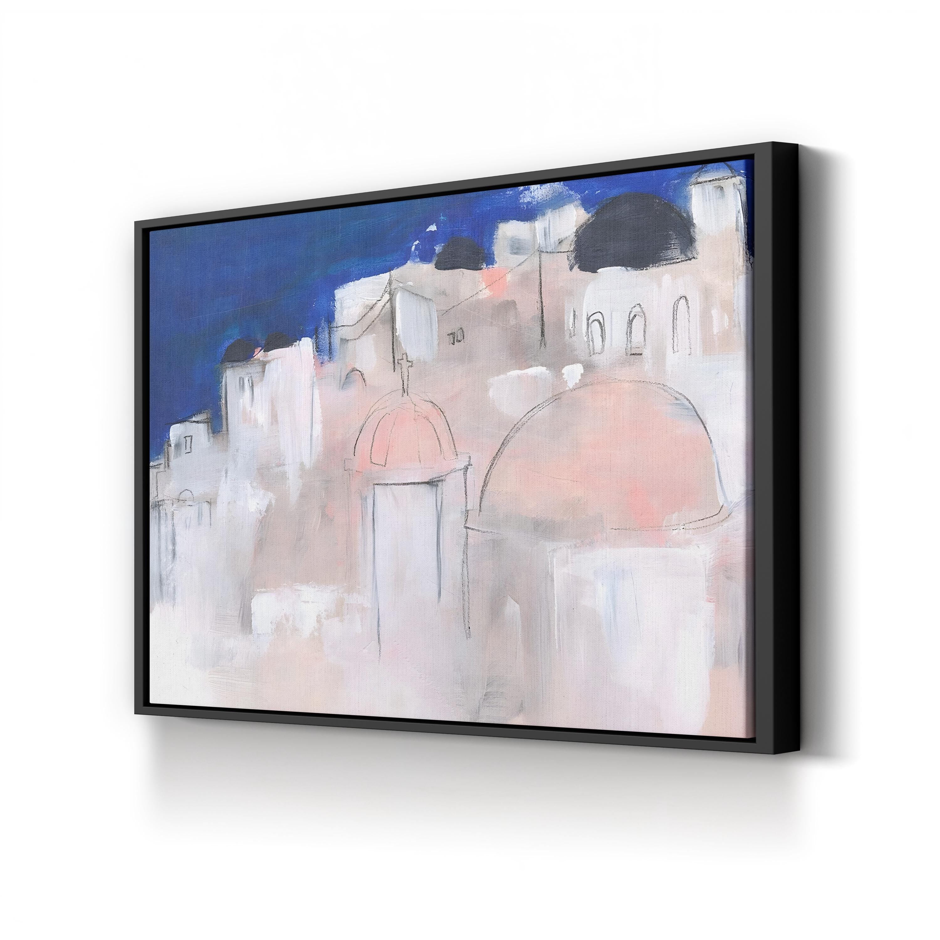 Mediterranean Blue II Coastal Abstract – Jennifer Paxton Parker Wall Art | Contemporary Canvas Print