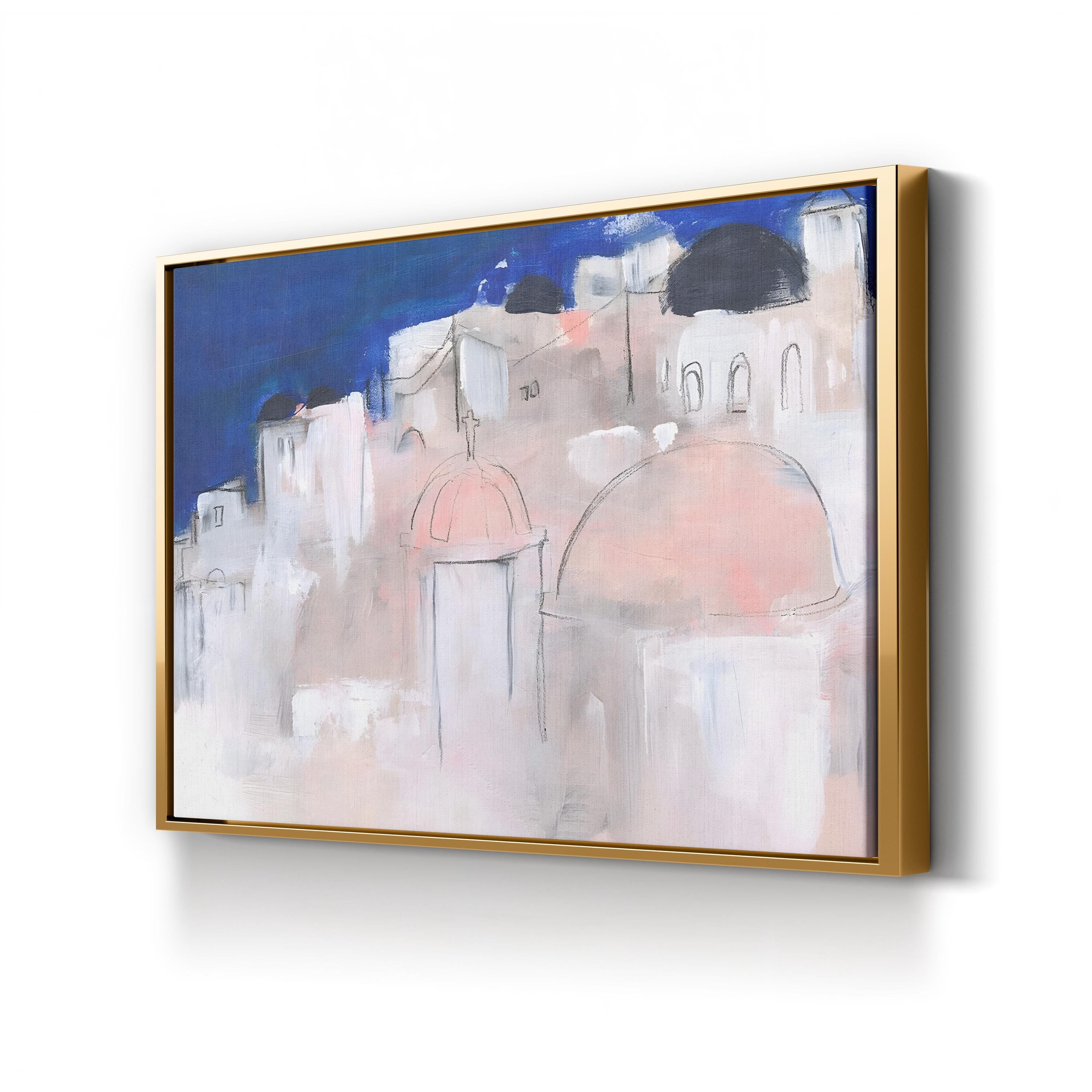 Mediterranean Blue II Coastal Abstract – Jennifer Paxton Parker Wall Art | Contemporary Canvas Print