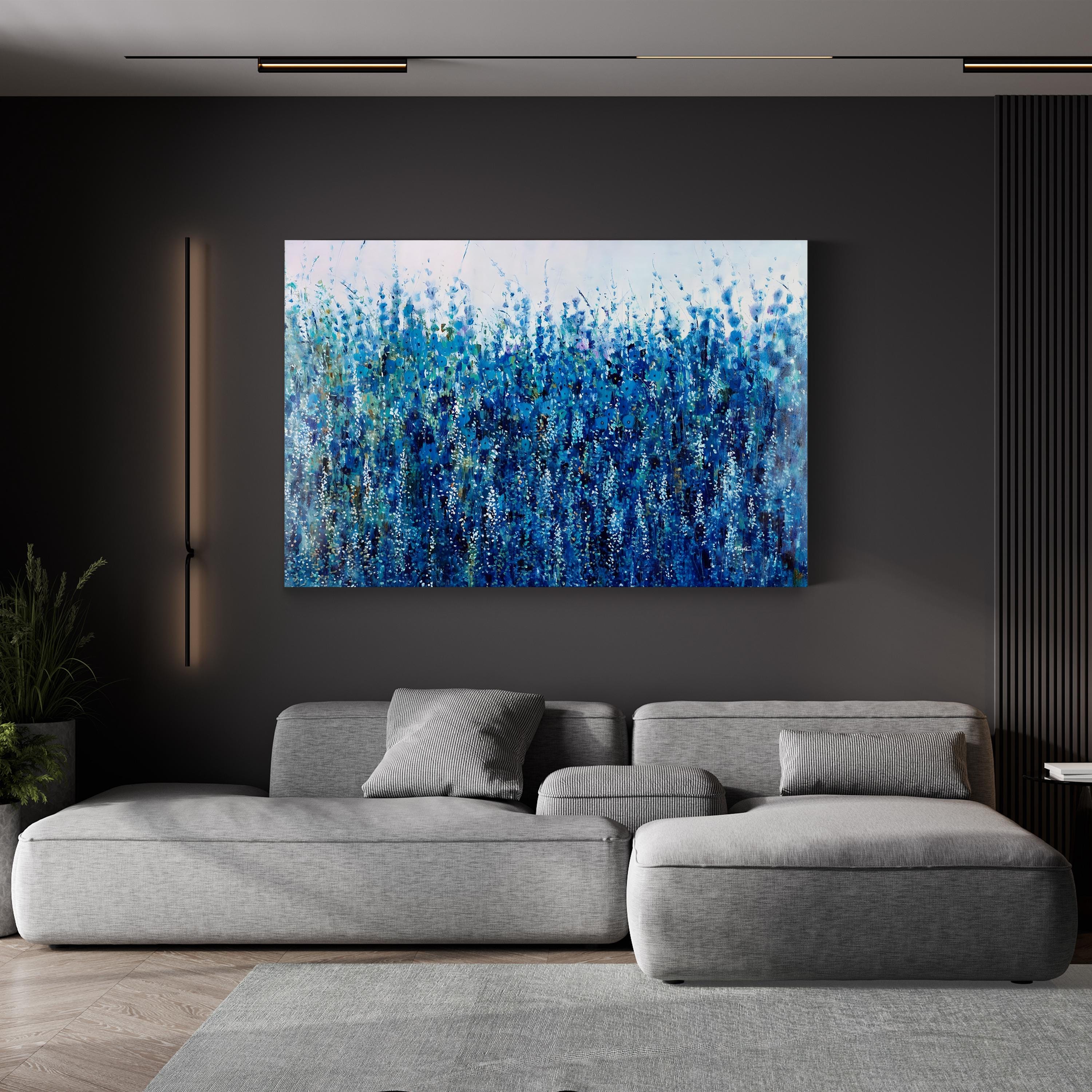 Mix of Blue Wildflowers Wall Art by Tim O’Toole