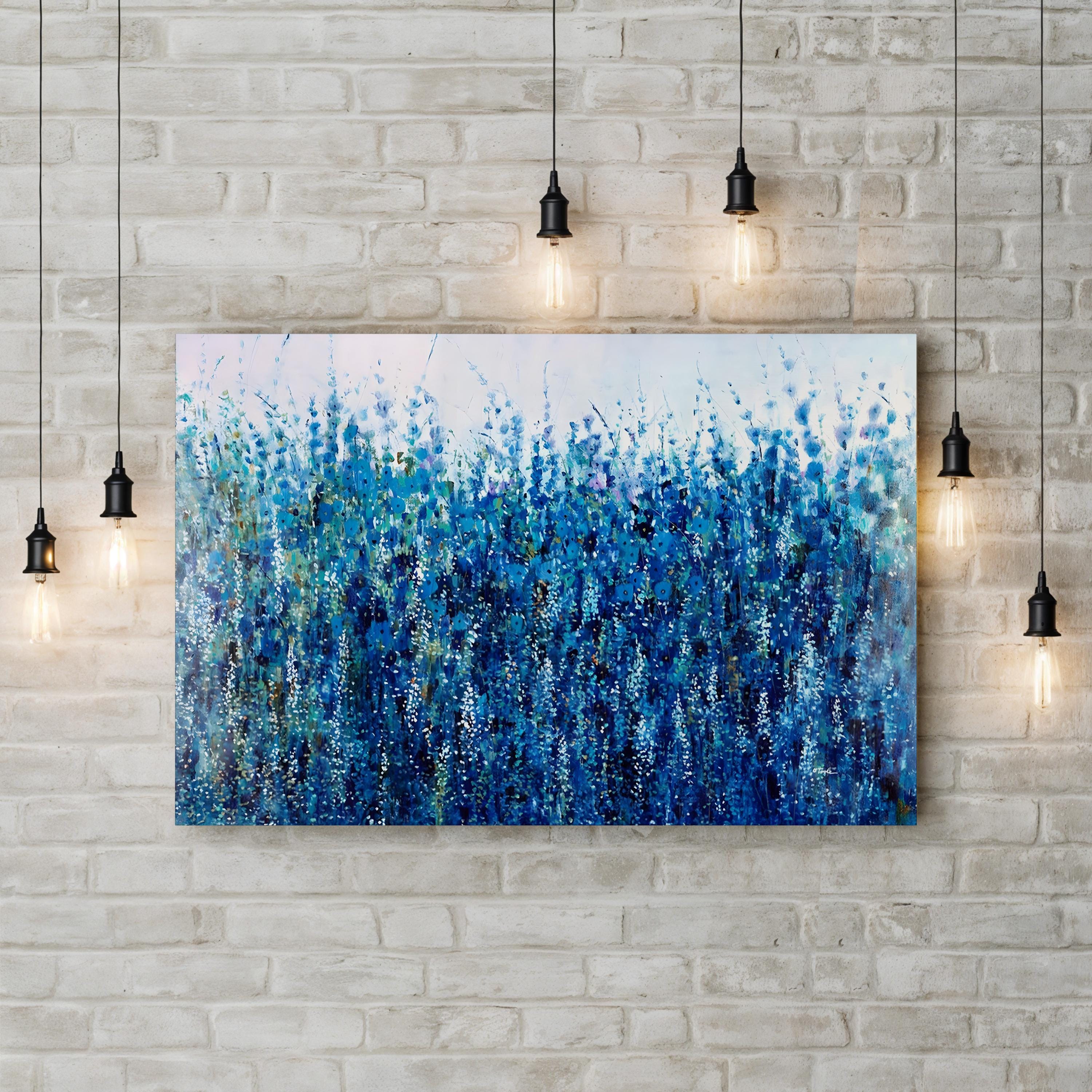 Mix of Blue Wildflowers Wall Art by Tim O’Toole