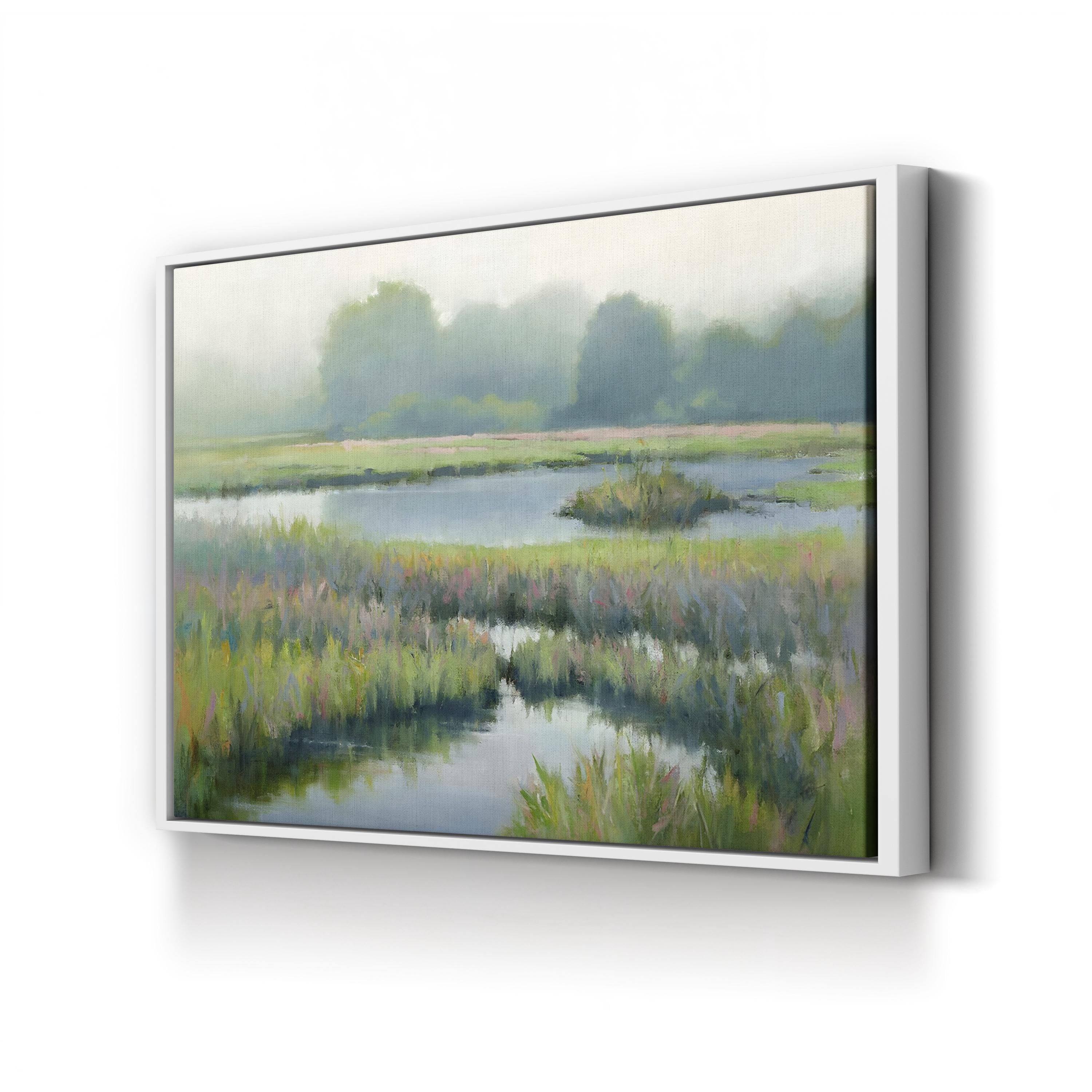 Morning at Edmonds Marsh Wall Art – David Marty | Serene Marshland Landscape Canvas Print