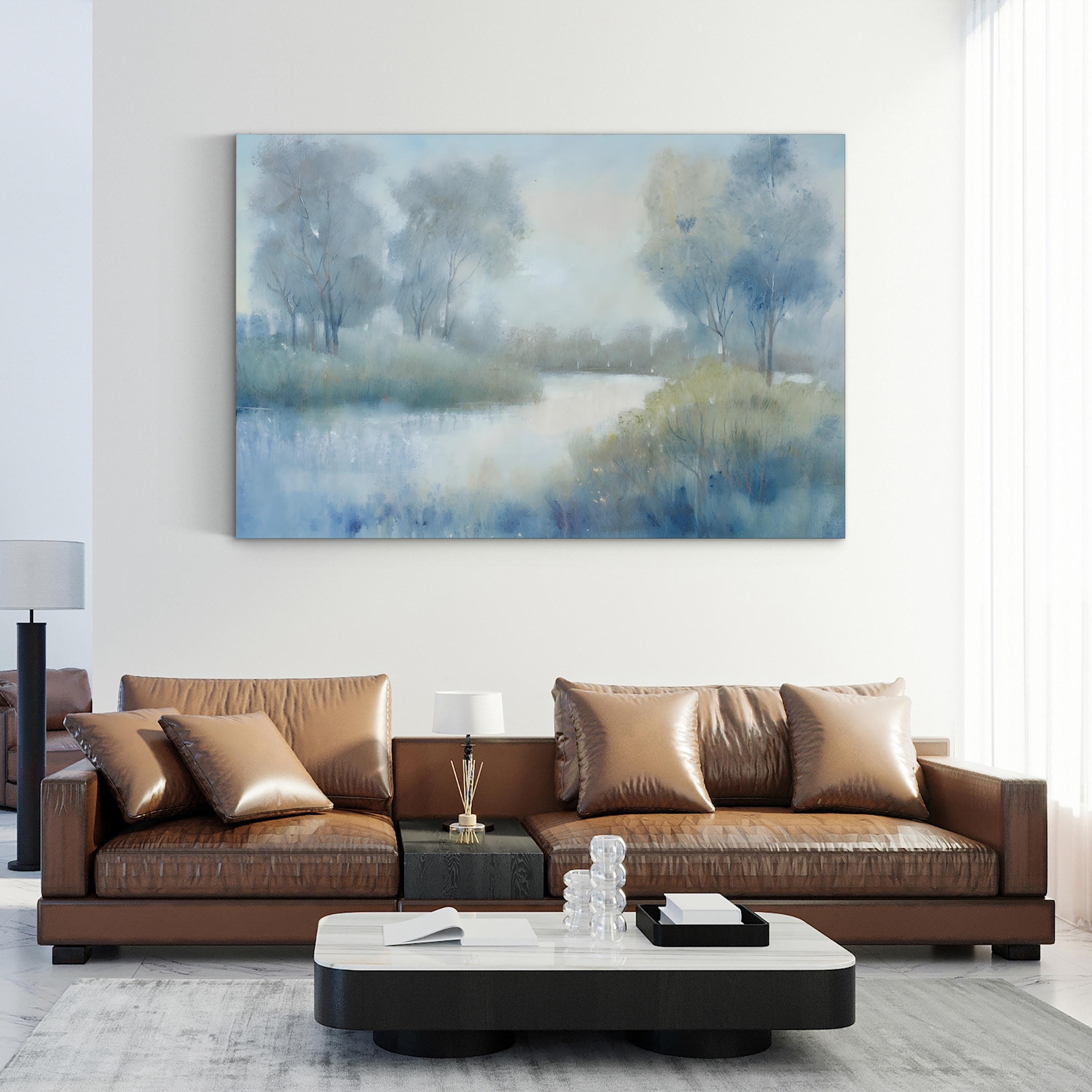 Morning at the Pond II Wall Art – Serene Landscape Canvas by Tim O’Toole