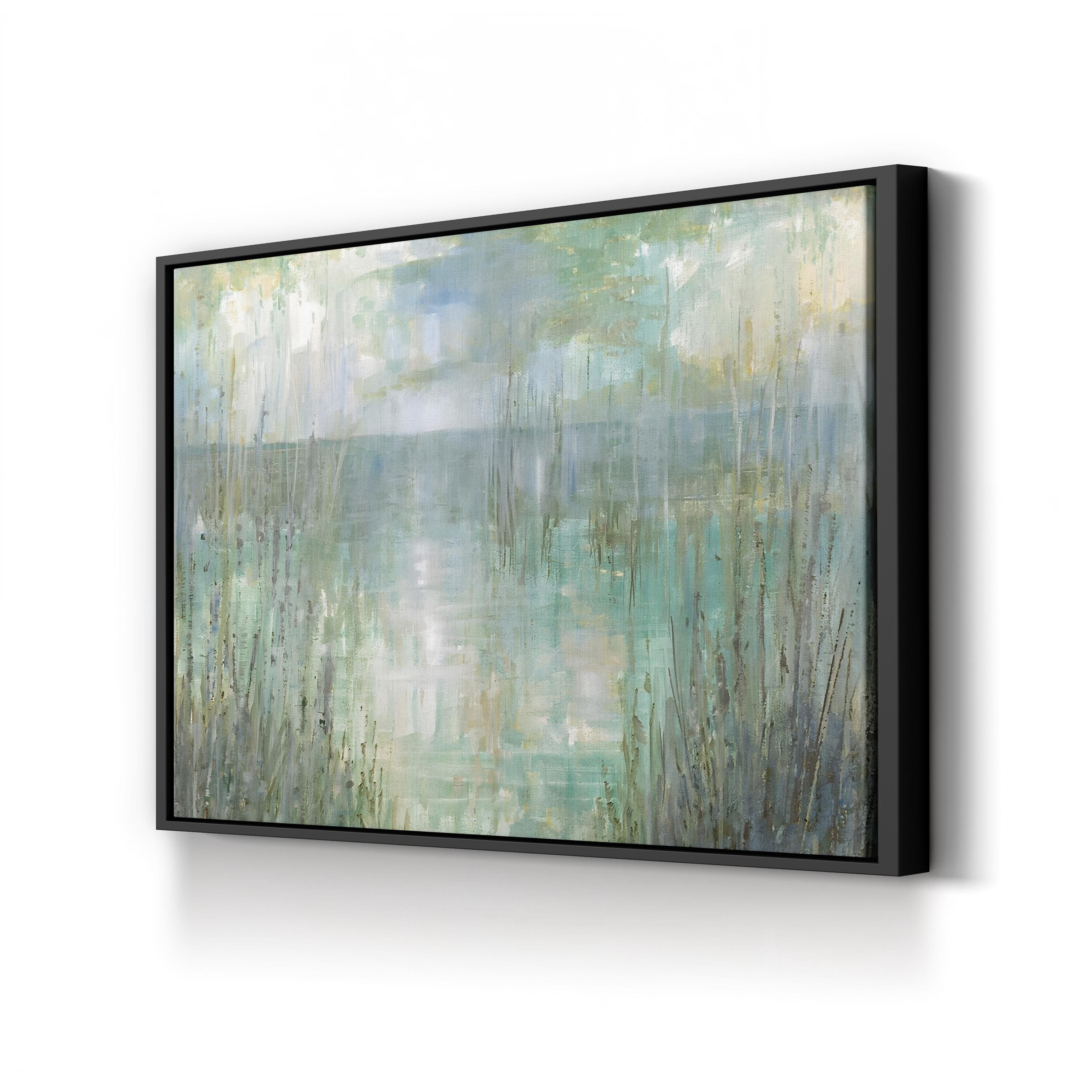 Morning Reflection Canvas Art – Abstract Coastal Landscape by Ruane Manning