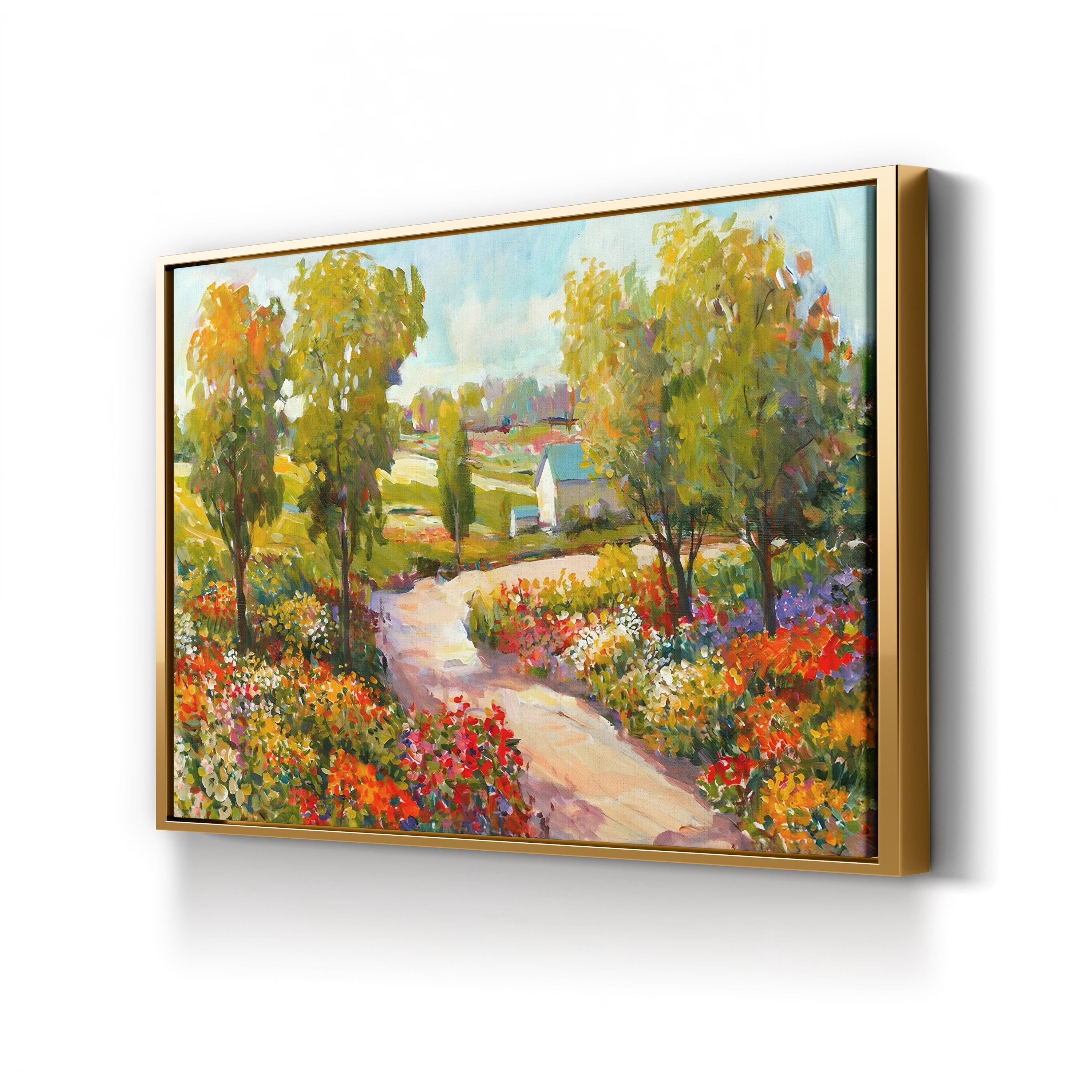Morning Walk I Canvas Art – Scenic Pathway Landscape by Tim O’Toole