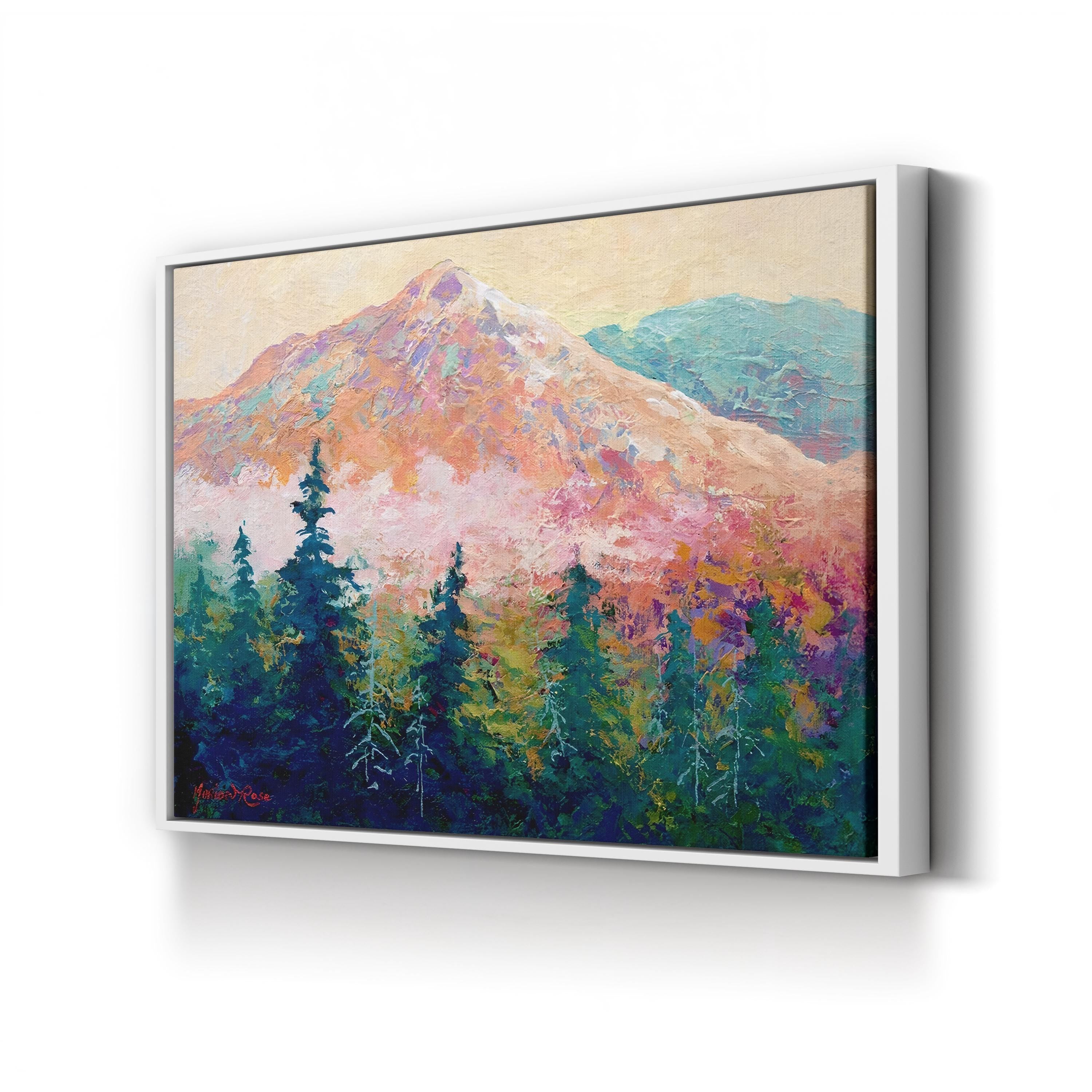 Mountain Sentinel – Marion Rose Wall Art | Contemporary Mountain Landscape Canvas Print