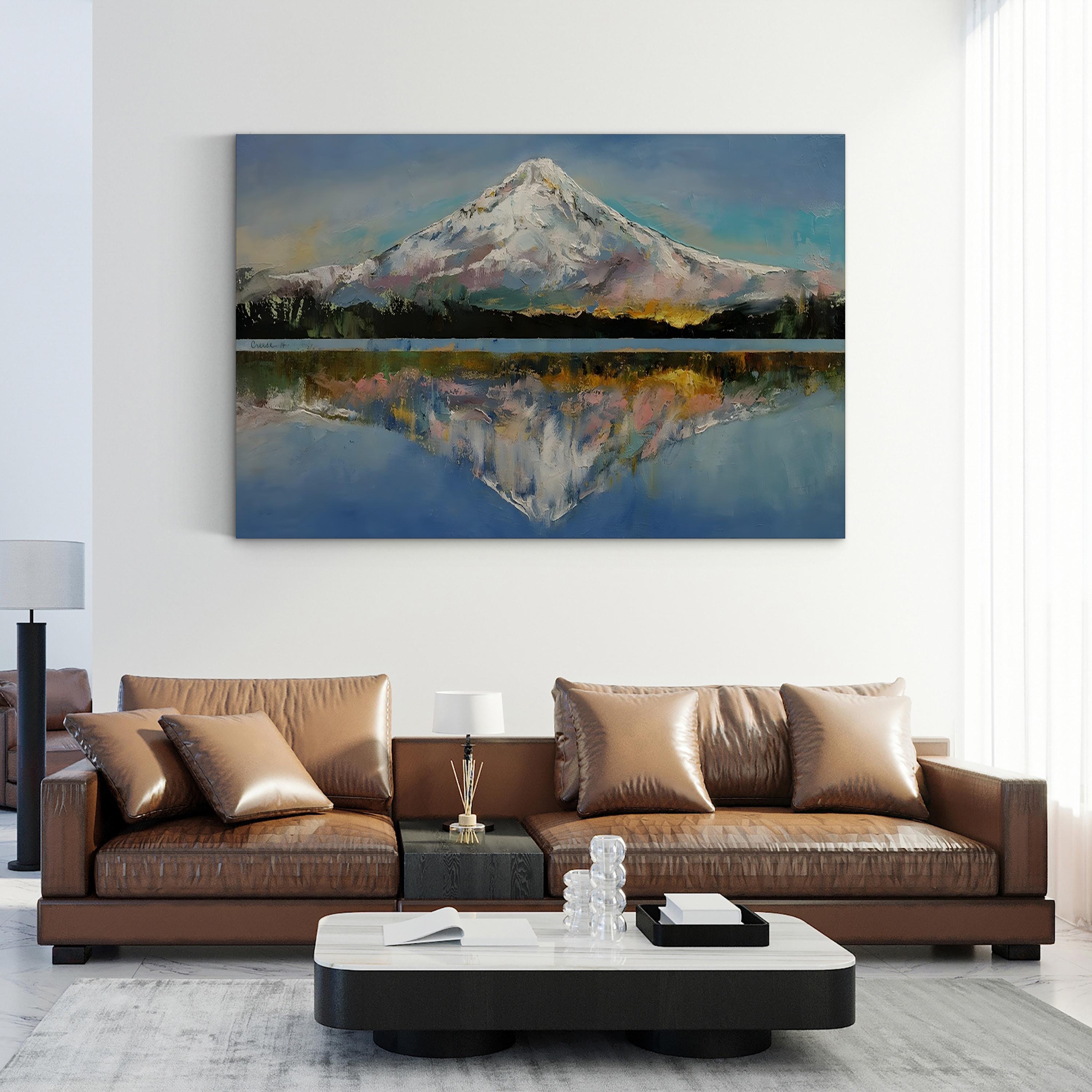Mount Hood Snow-Capped Peak – Michael Creese Wall Art | Contemporary Mountain Landscape Canvas Print