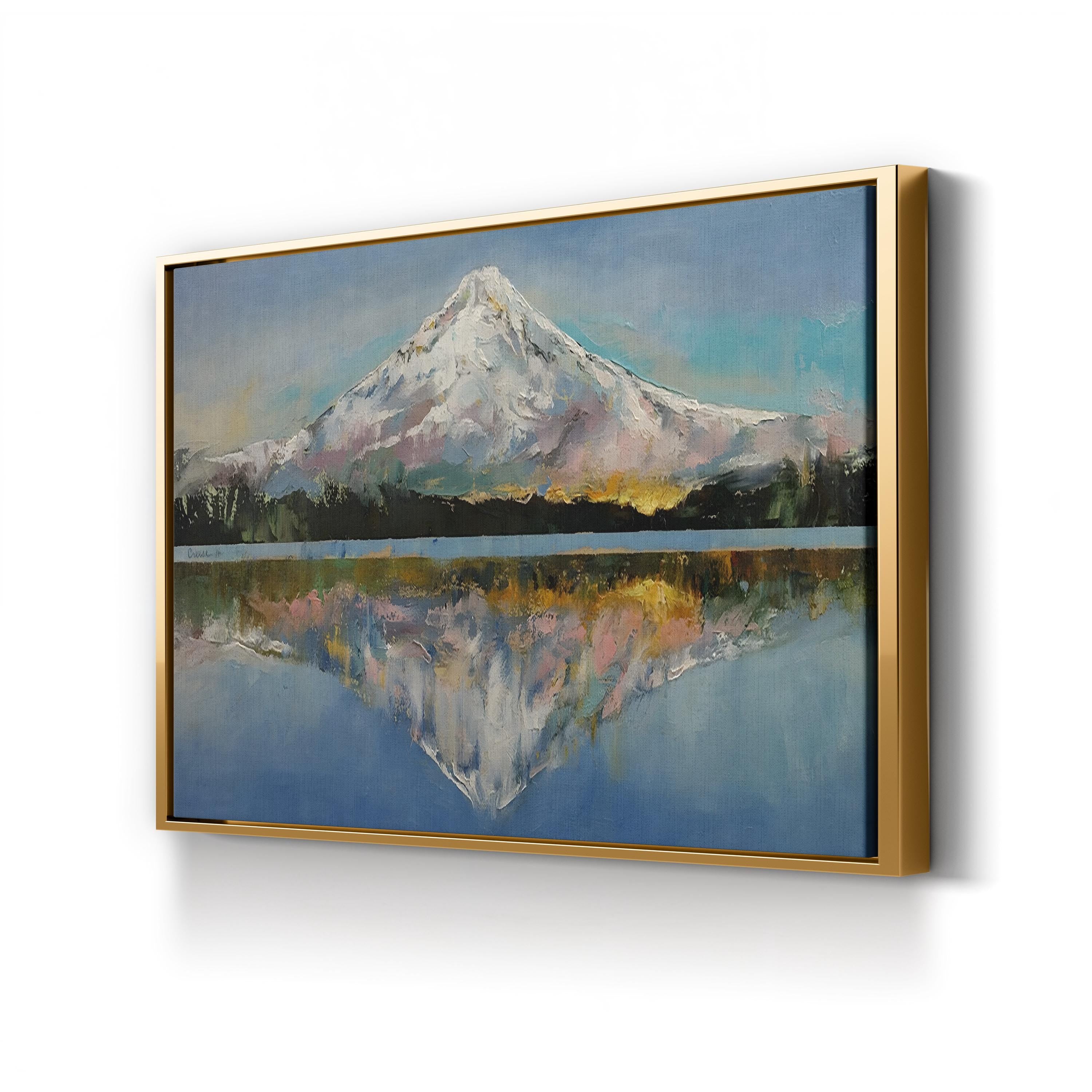 Mount Hood Snow-Capped Peak – Michael Creese Wall Art | Contemporary Mountain Landscape Canvas Print