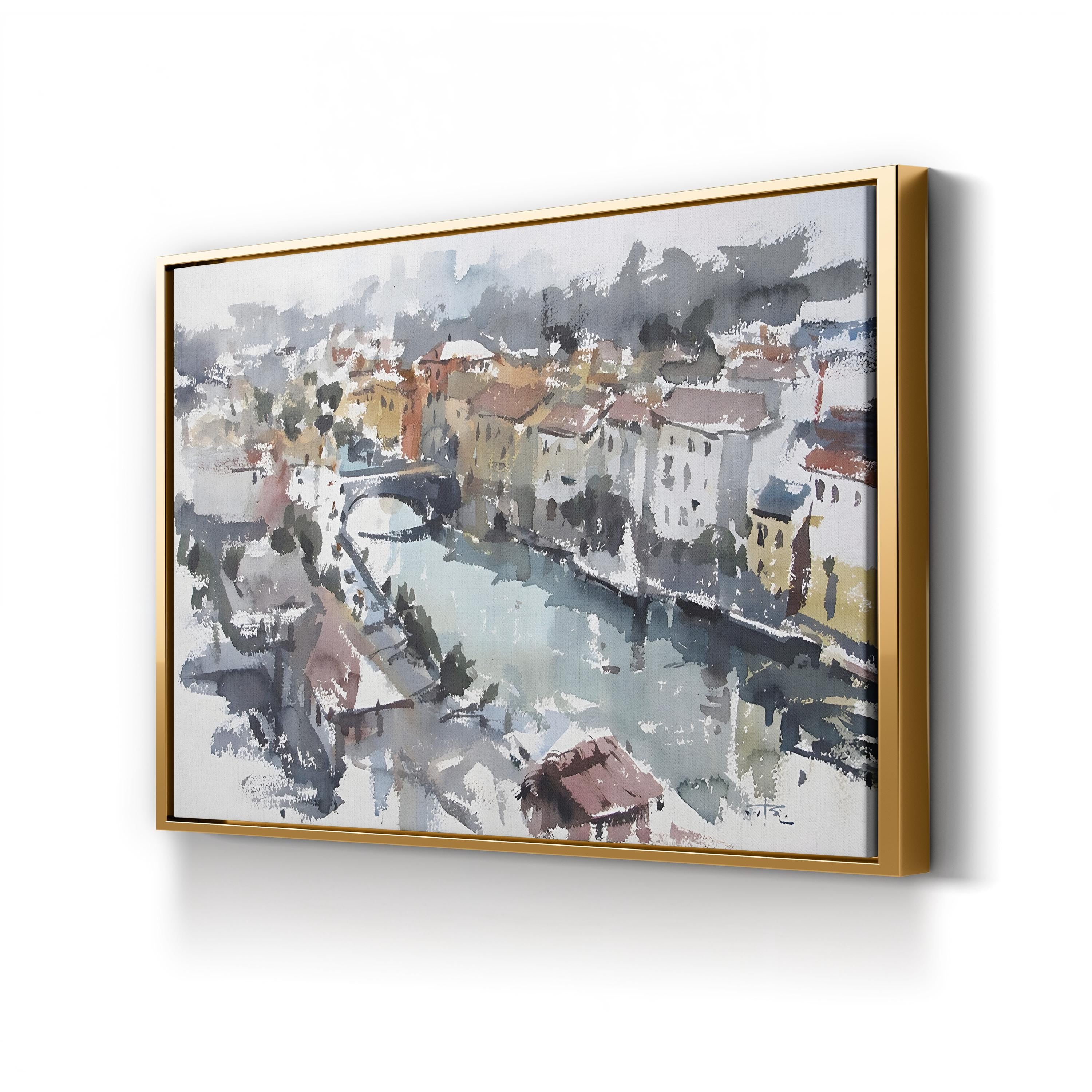 Near Lucca Italy Scenic Landscape Canvas Wall Art by Tony Belobrajdic