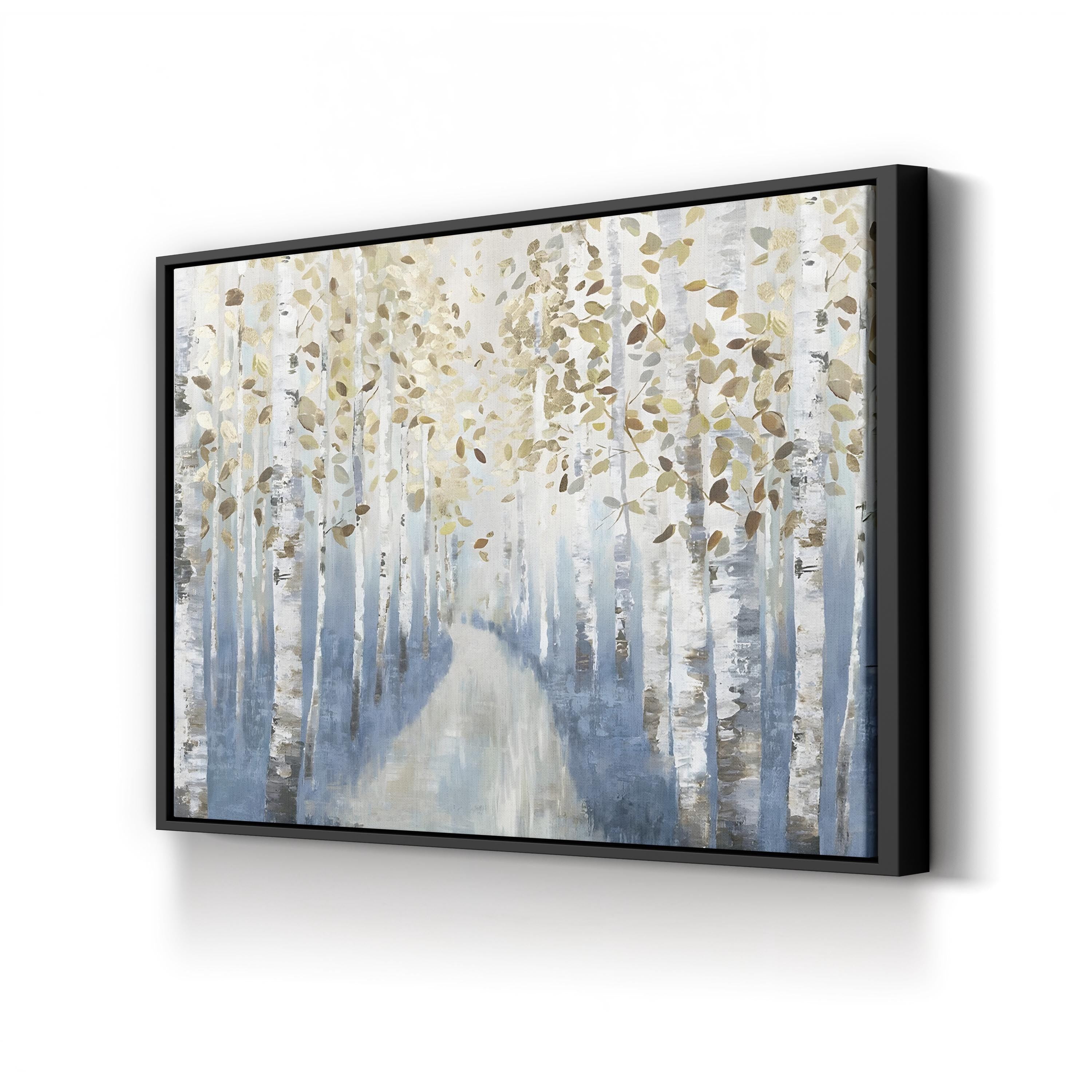 New Path I – Forest Pathway Contemporary Canvas Art by Allison Pearce