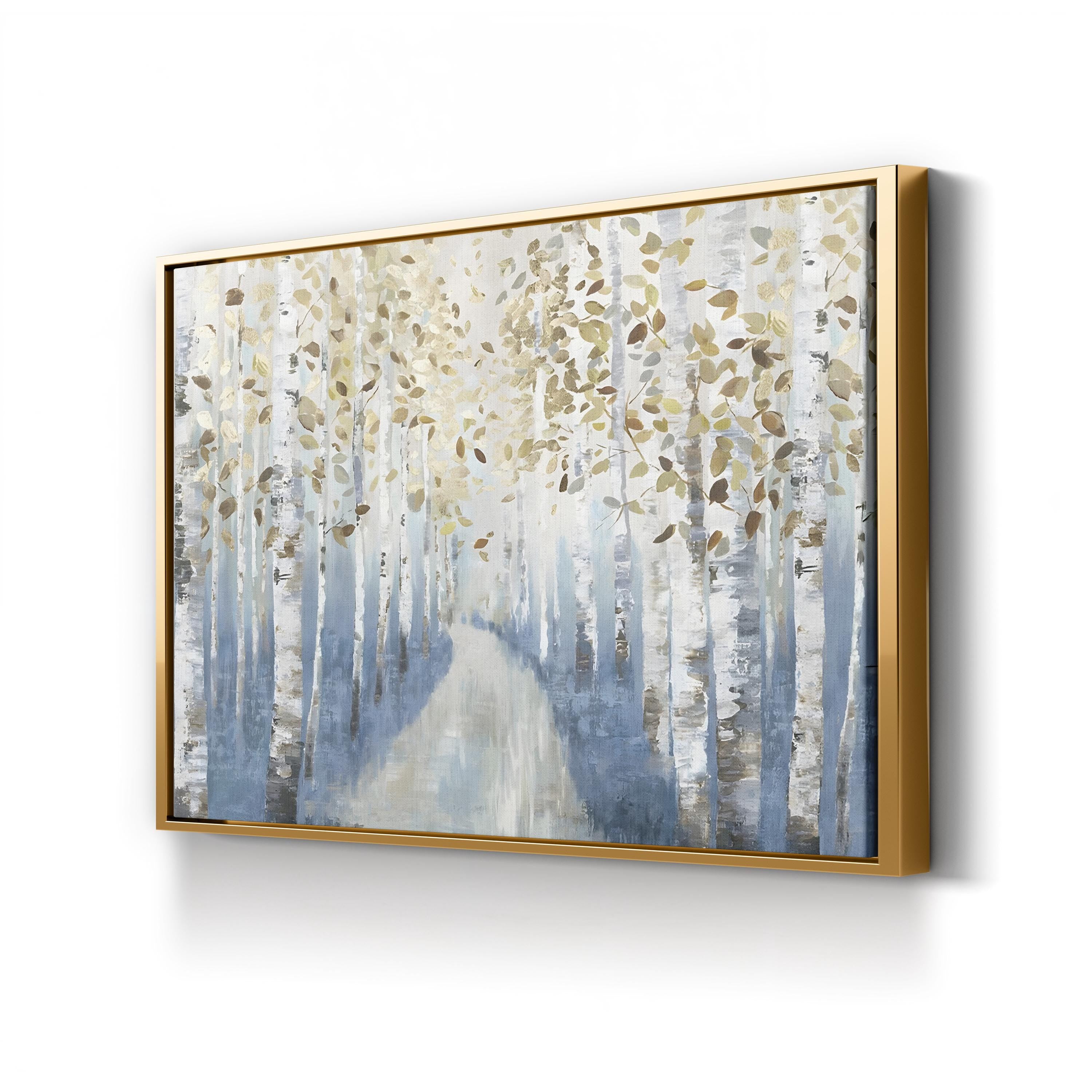 New Path I – Forest Pathway Contemporary Canvas Art by Allison Pearce