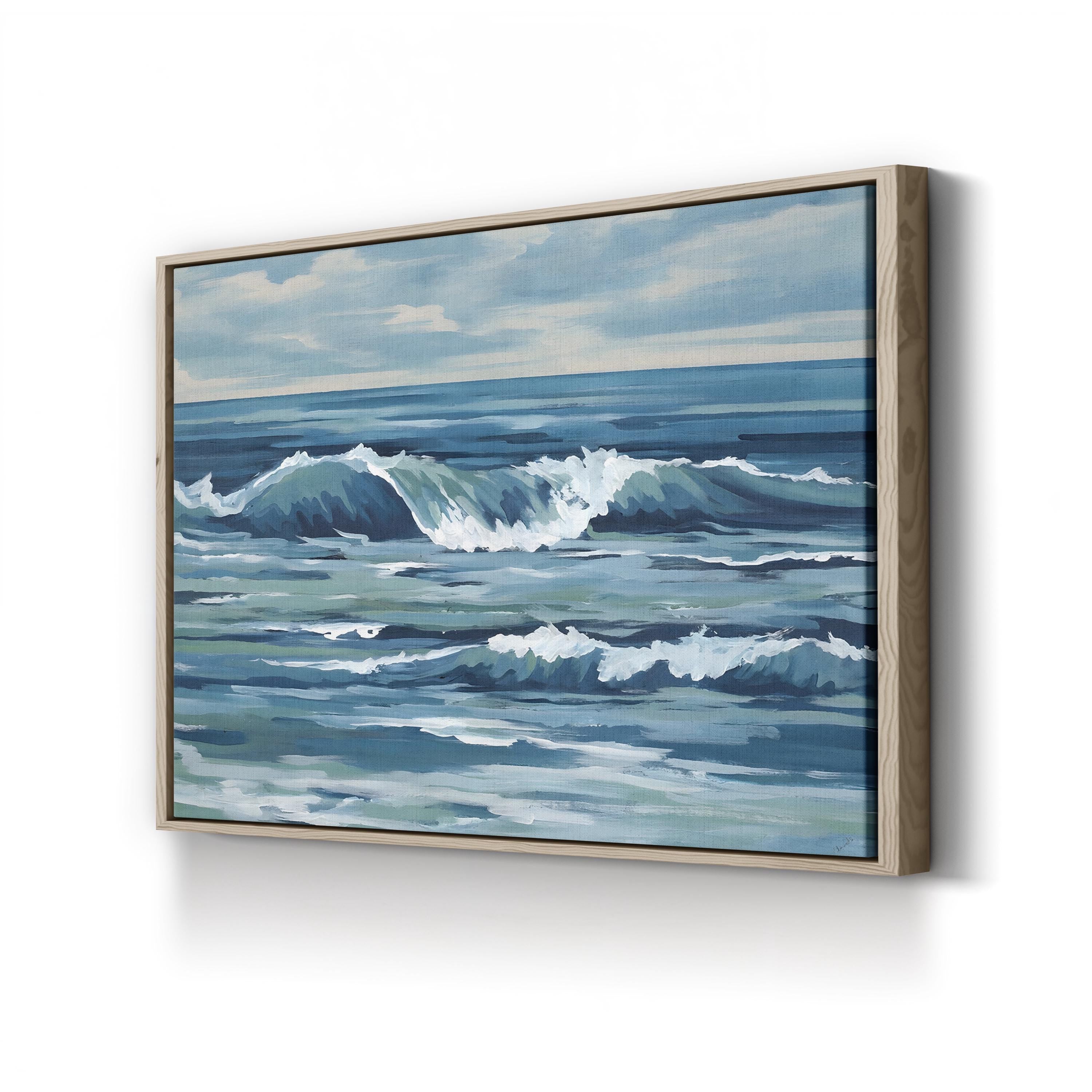 Northern Lines Wall Art by Sydney Edmunds – Contemporary Abstract Seascape Painting Print