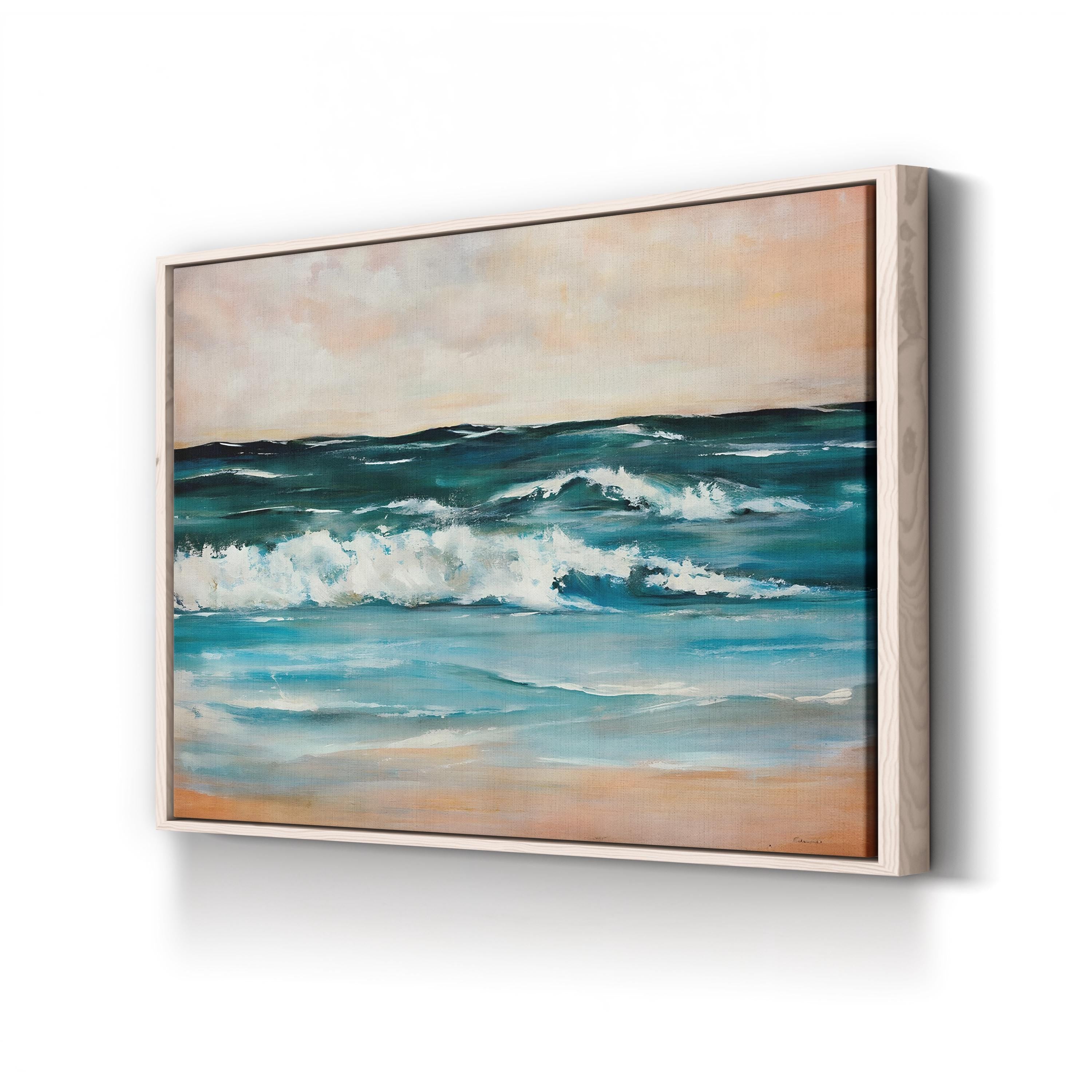 Ocean Light II – Contemporary Coastal Wave Wall Art by Sydney Edmunds