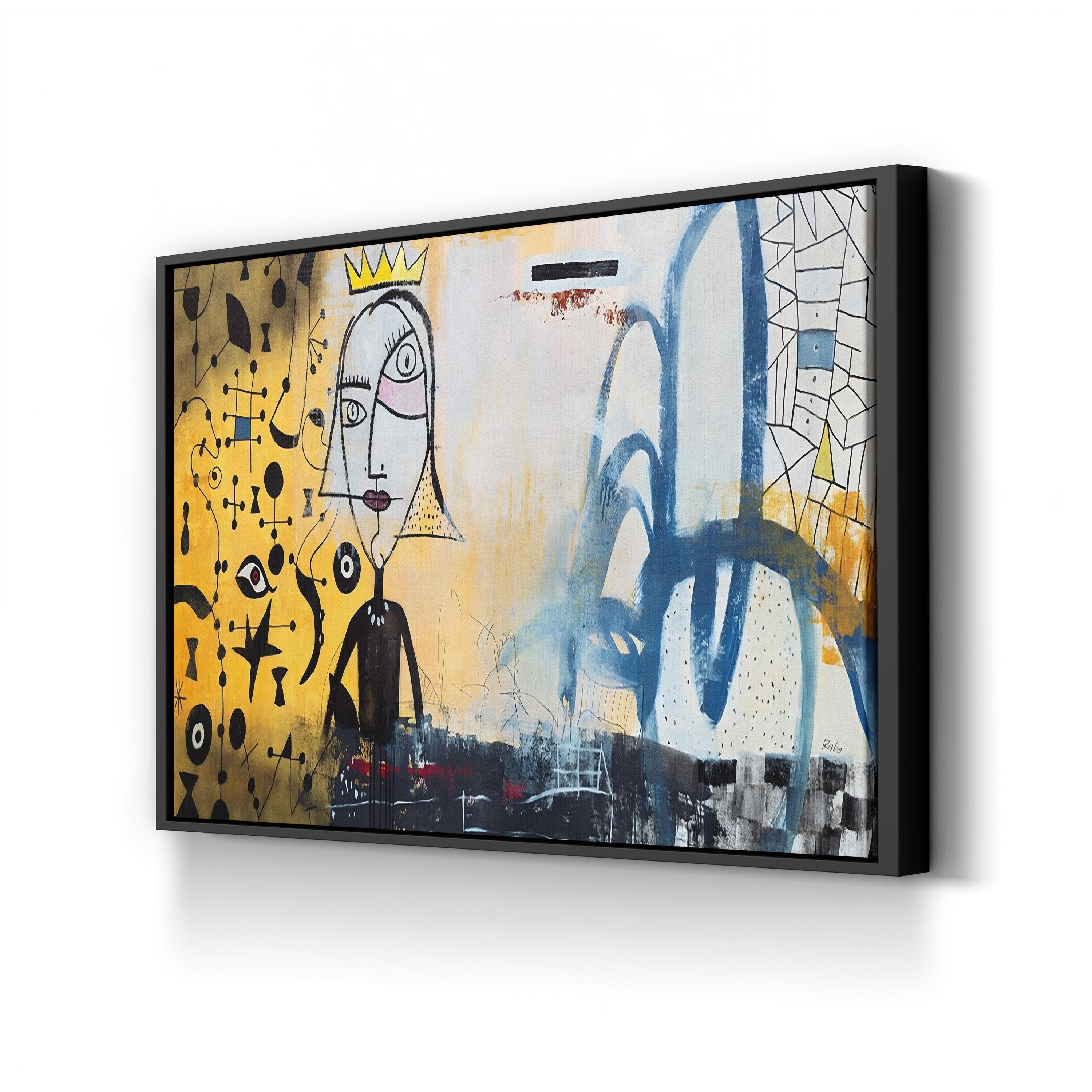 Ornaments of Gold Wall Art | Contemporary Pop Art Abstract Canvas by Clayton Rabo