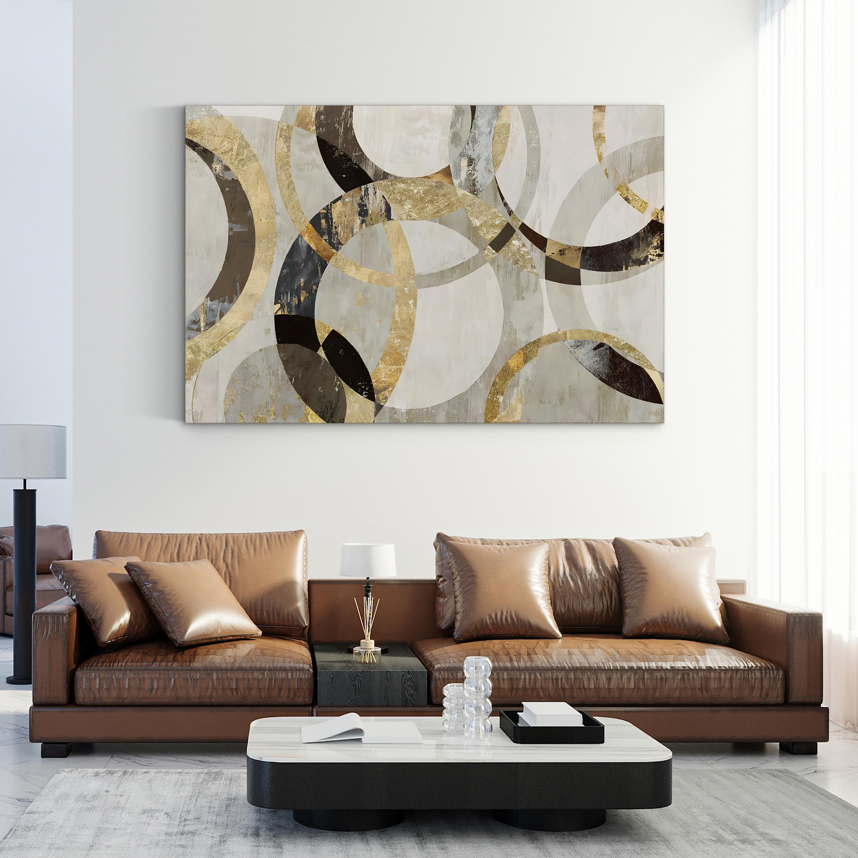 Overlaps Abstract Geometric Wall Art by Tom Reeves