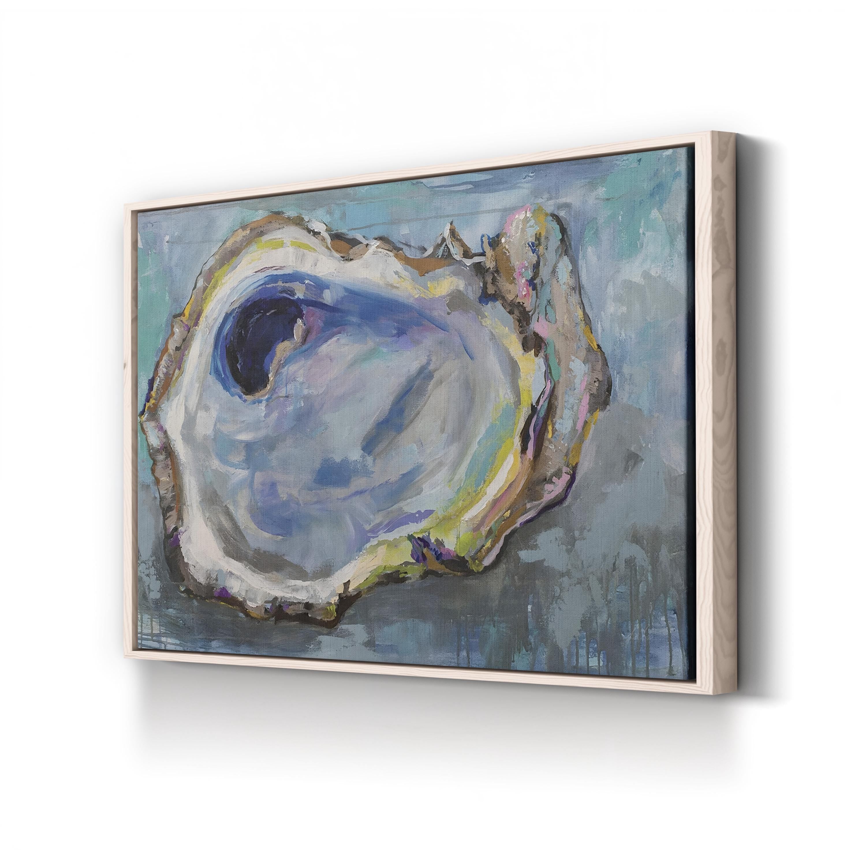 Oyster Two Wall Art by Jeanette Vertentes – Contemporary Abstract Coastal Painting Print