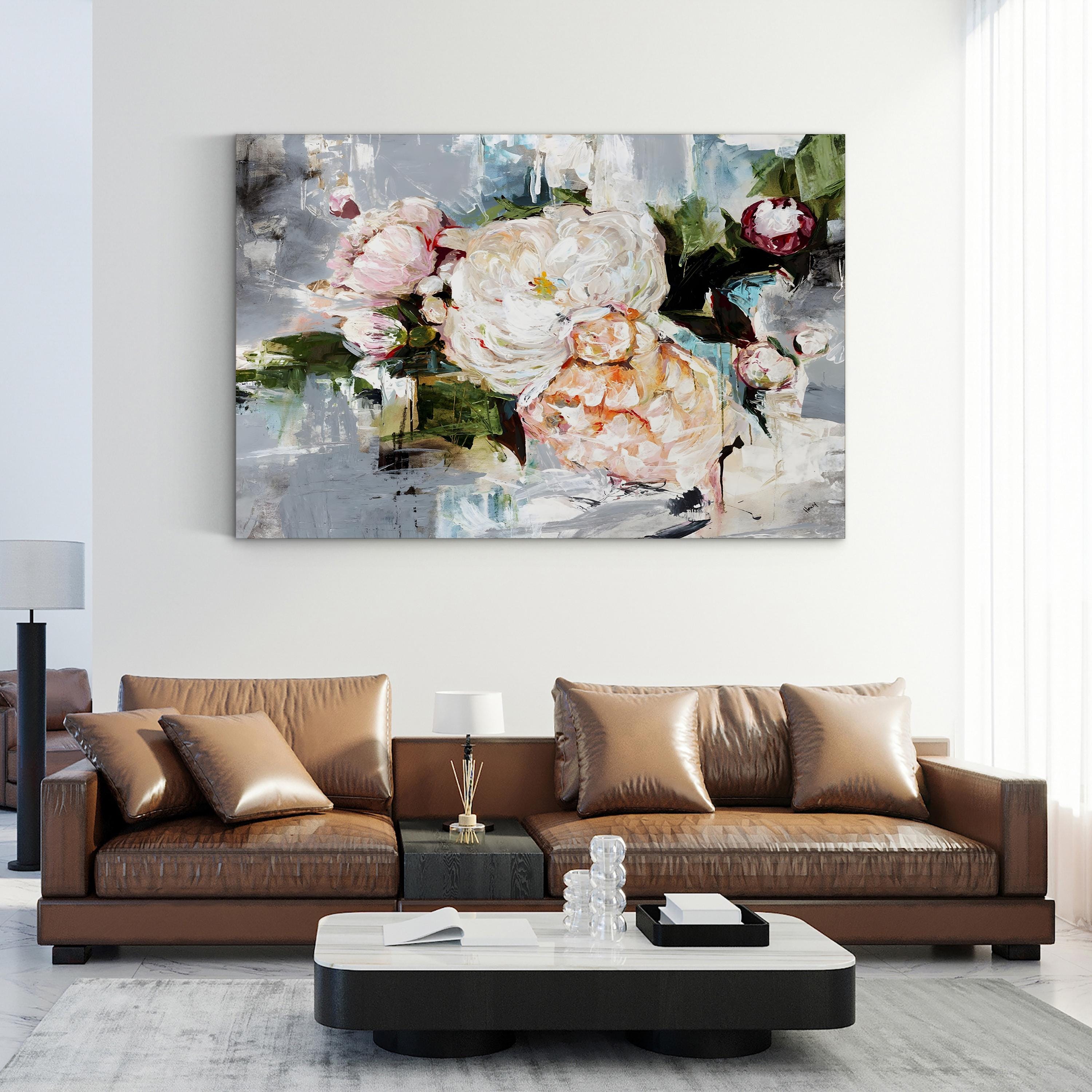 Peony Bloom – Contemporary Floral Wall Art by Alexys Henry
