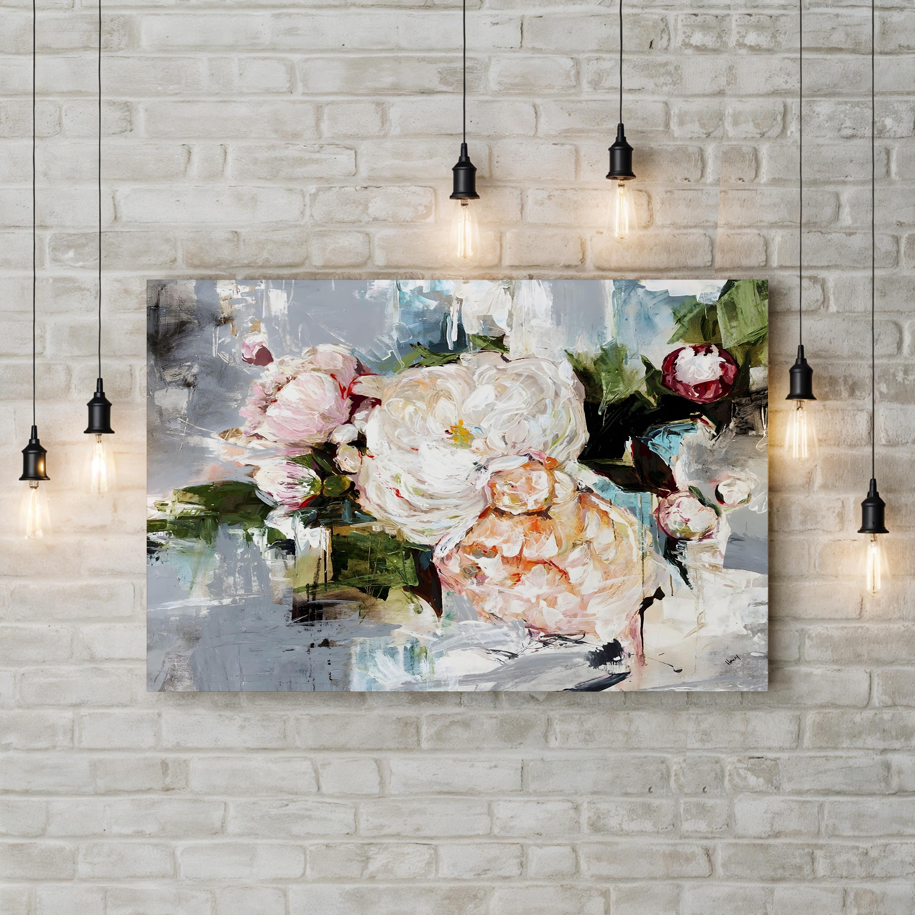 Peony Bloom – Contemporary Floral Wall Art by Alexys Henry