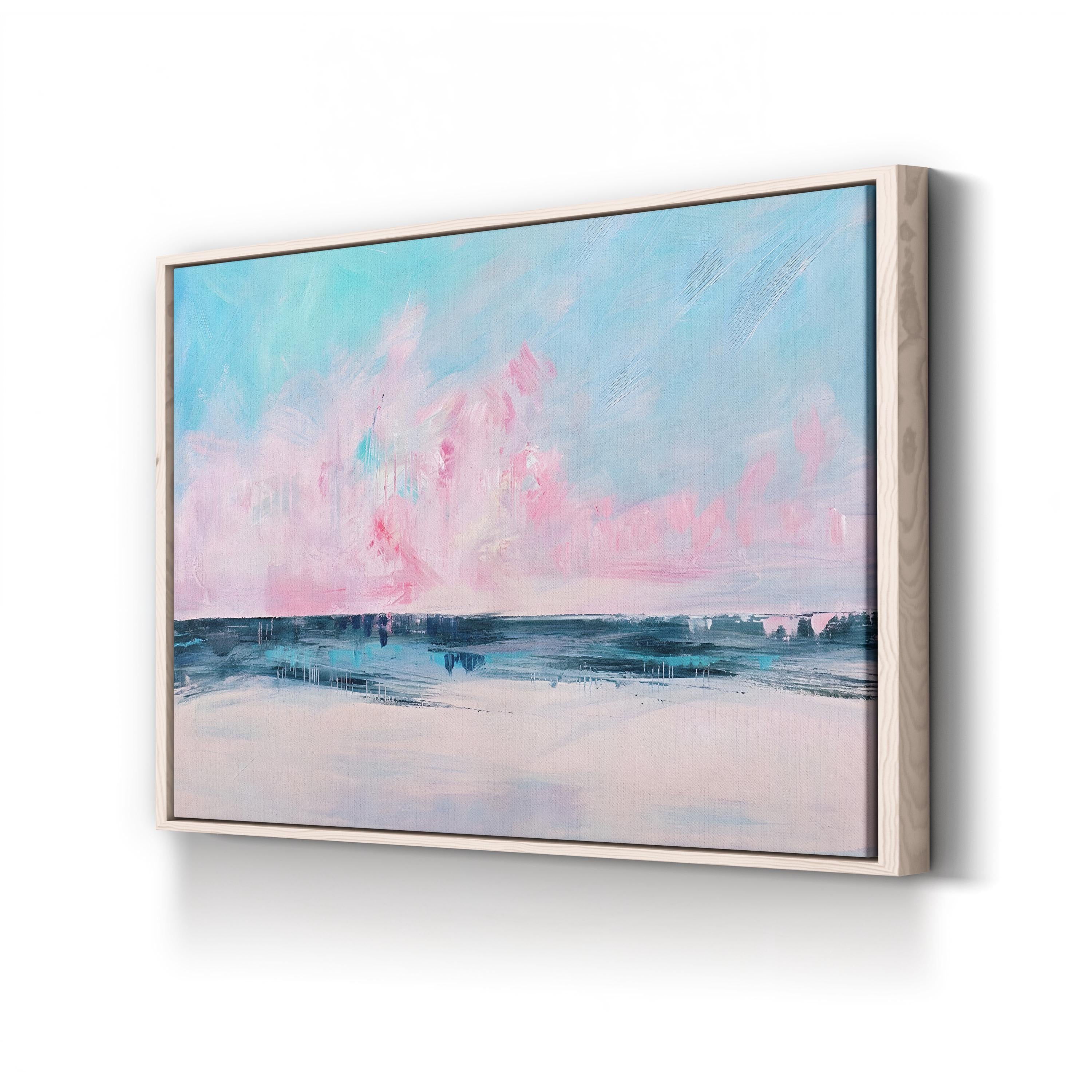 ink Sunset Over the Shore I Wall Art by Circle Art Group – Contemporary Abstract Seascape Canvas