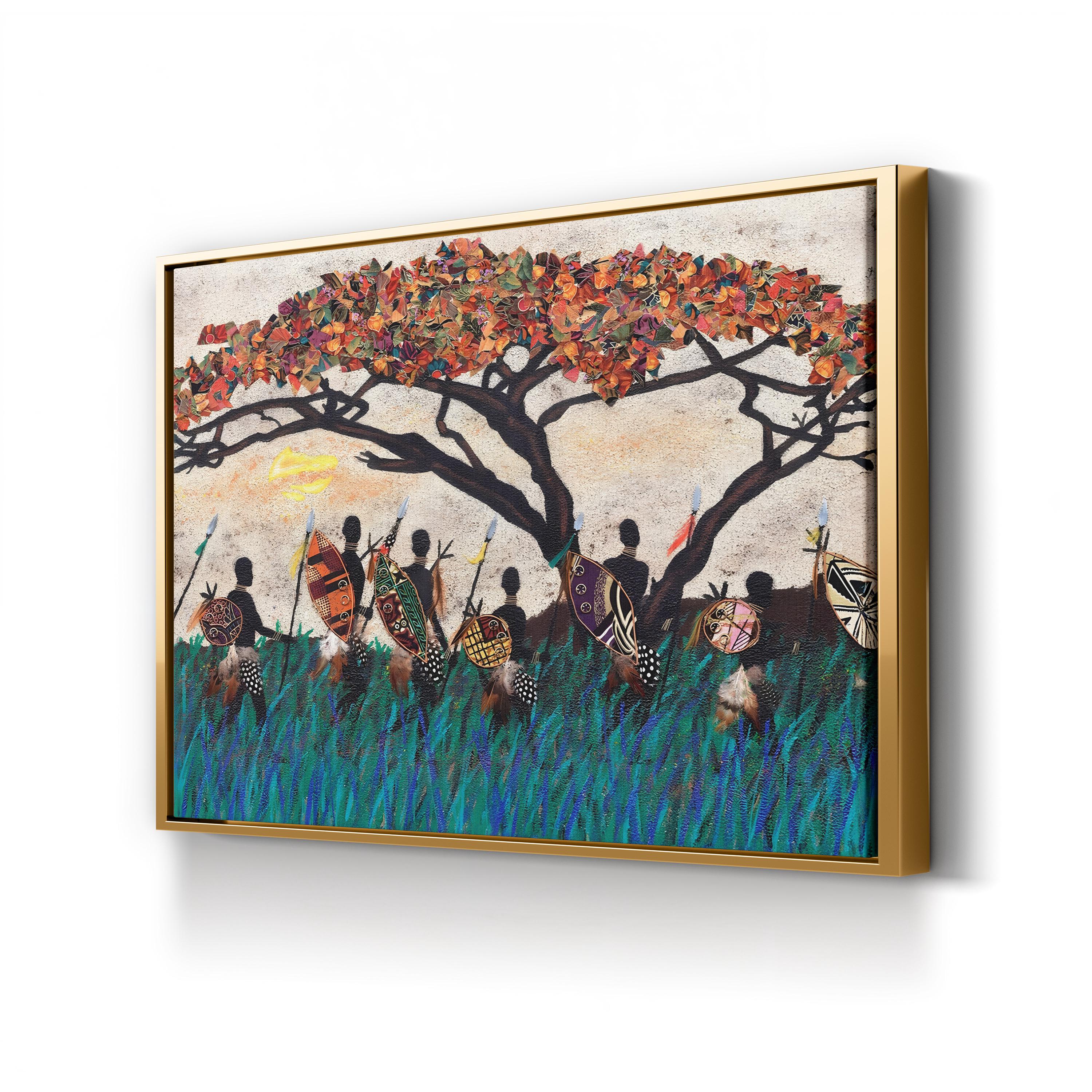 Planes of Africa III Wall Art by Alonzo Saunders | Contemporary Abstract African Landscape Canvas Print