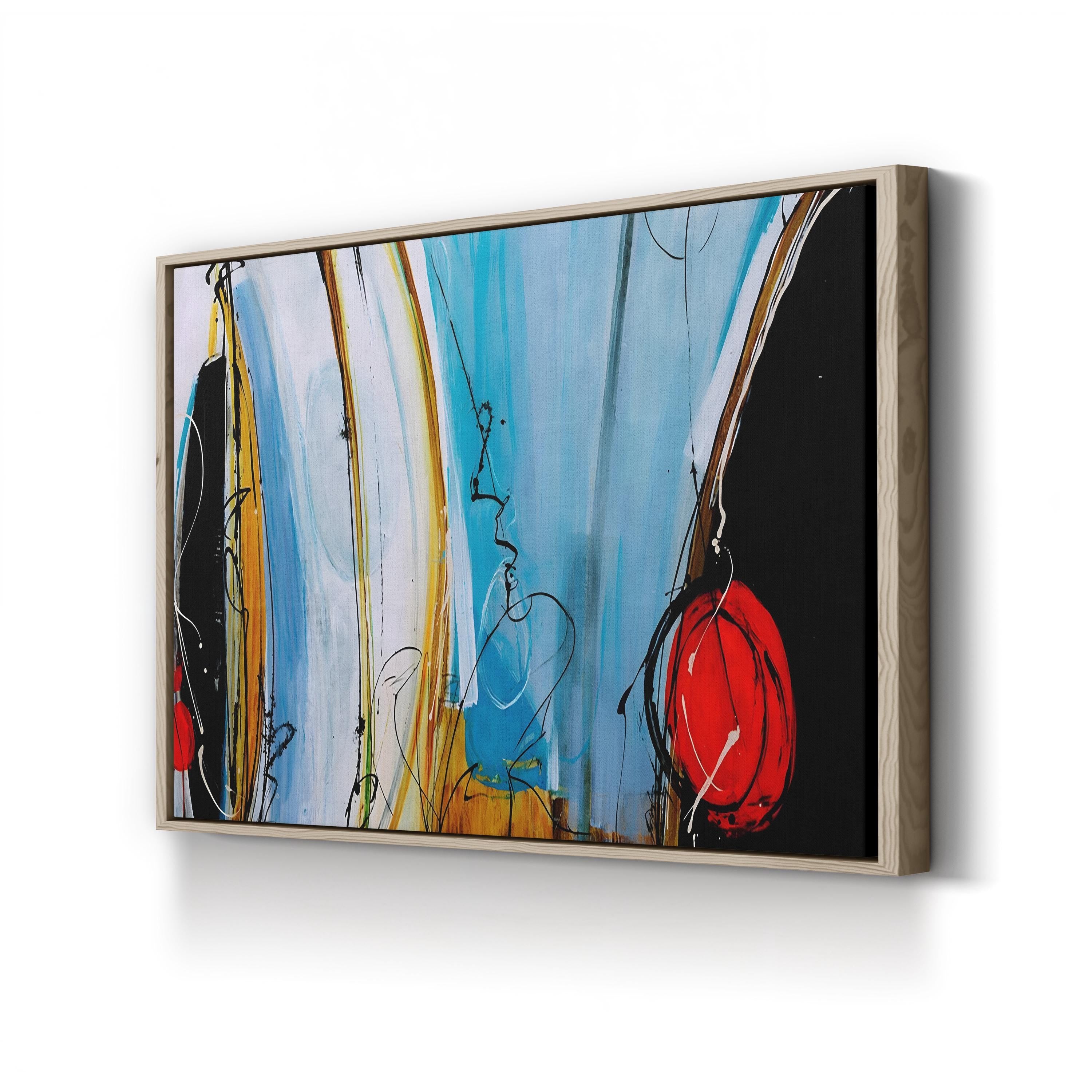 Playground Pops by Farrell Douglass canvas print in Oak Framed Canvas
