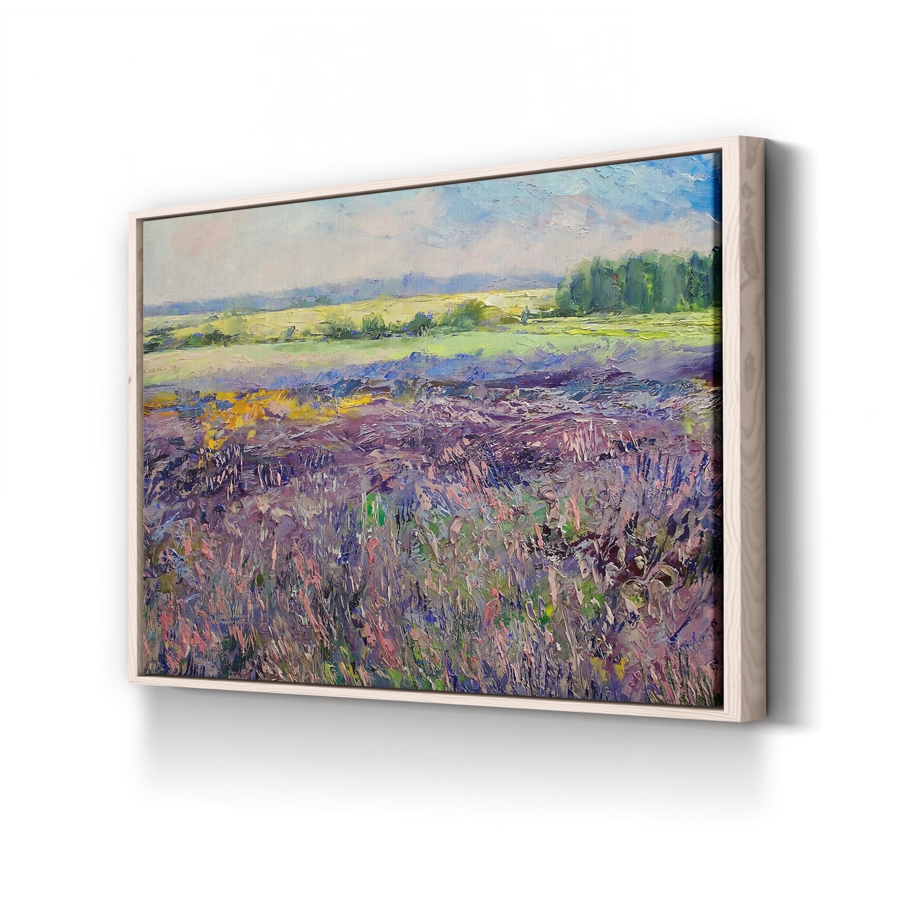Provence Lavender Wall Art by Michael Creese | Contemporary Impressionist Landscape Canvas