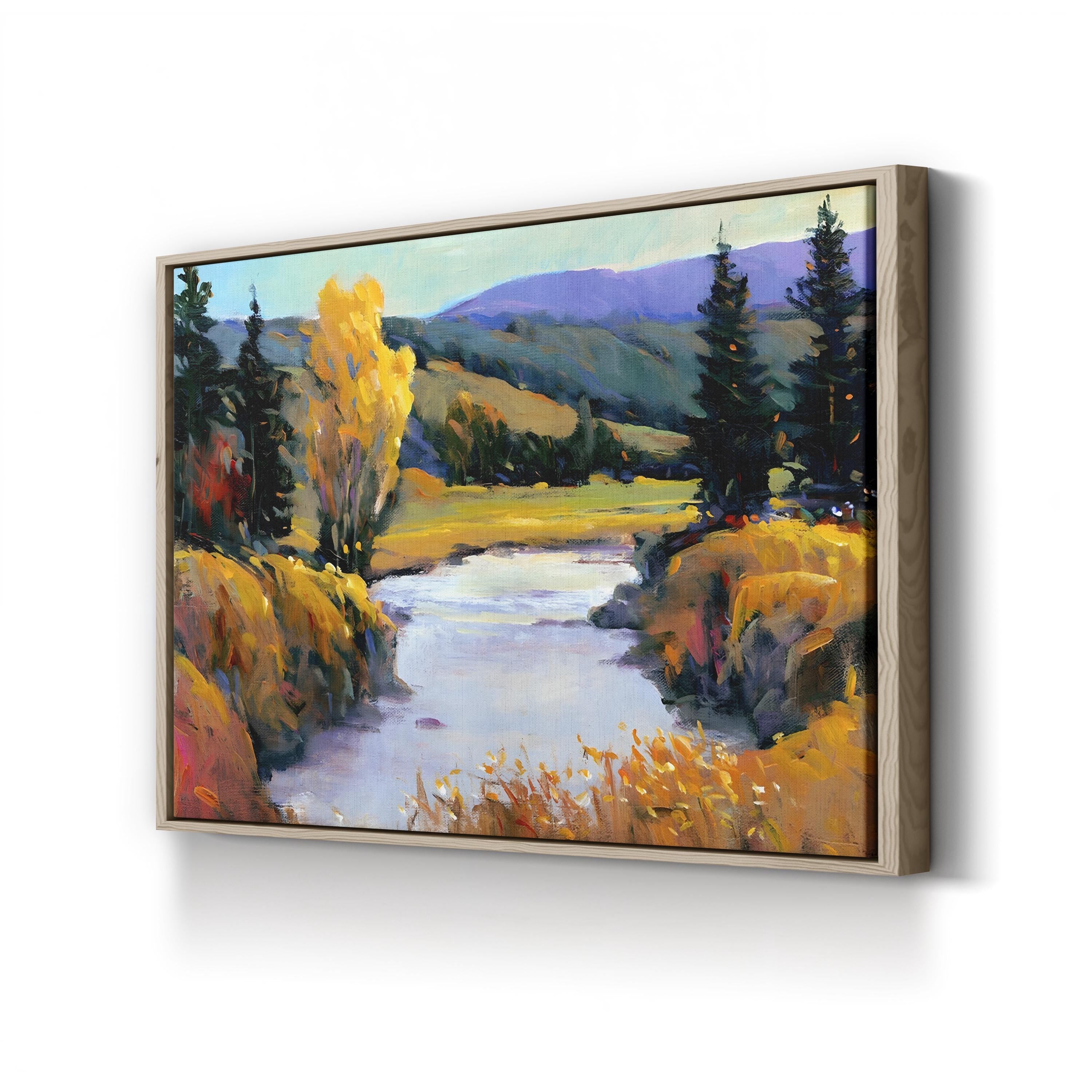 Purple Mountain View I Wall Art – Serene Mountain Landscape Artwork