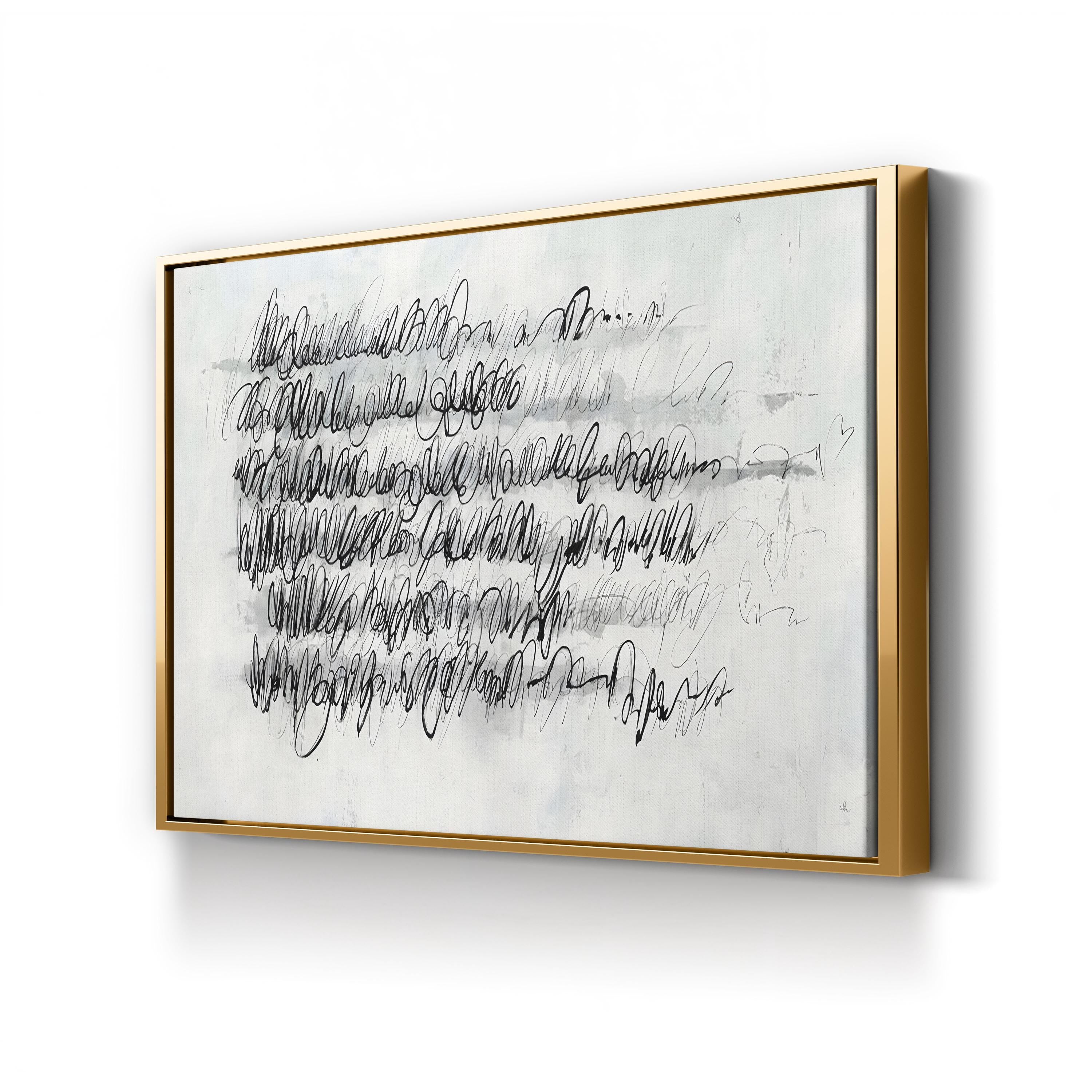 Push Pencil Wall Art by Joshua Schicker – Contemporary Minimalist Abstract Drawing Print