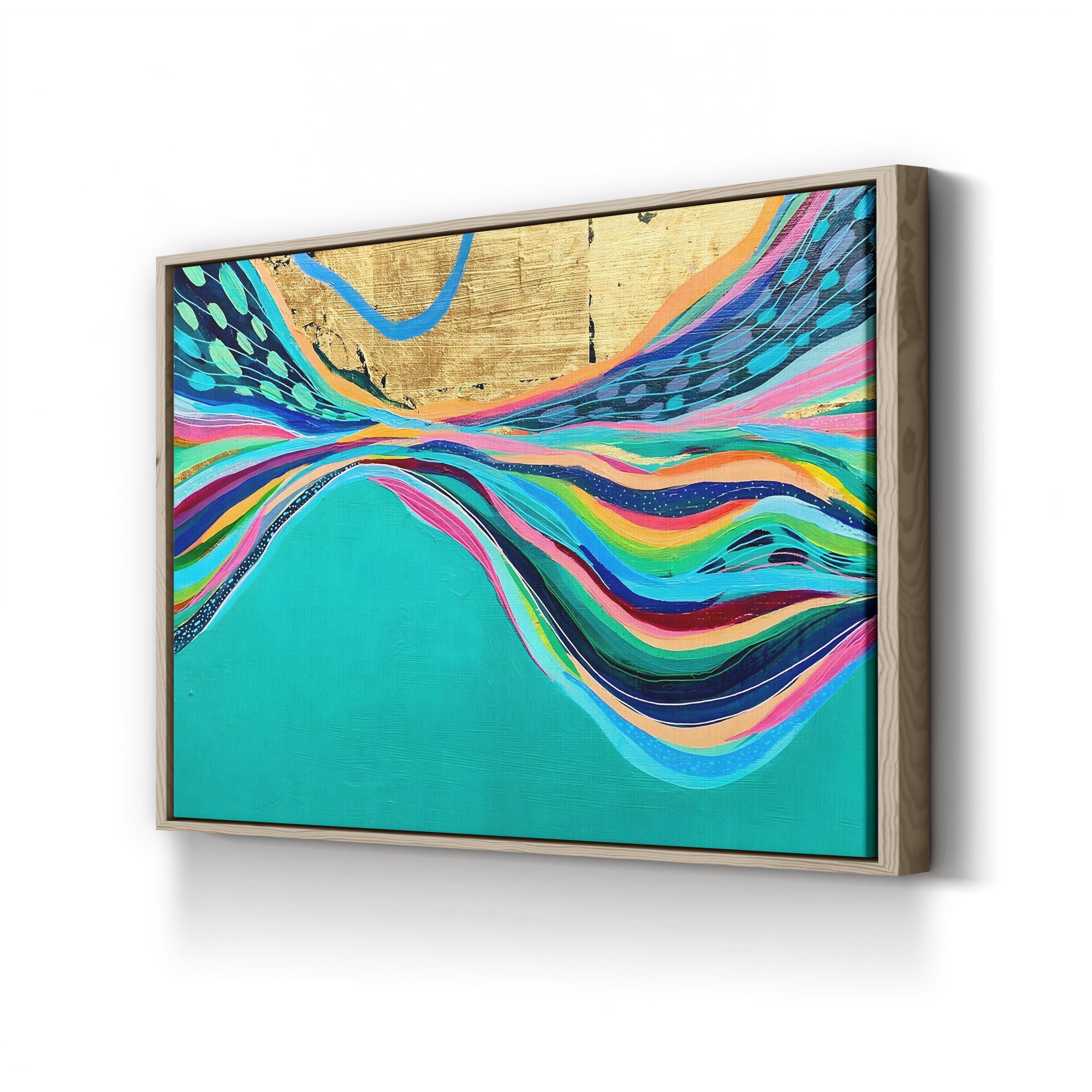 Rainbow Riviera I Wall Art – Contemporary Colorful Abstract Artwork
