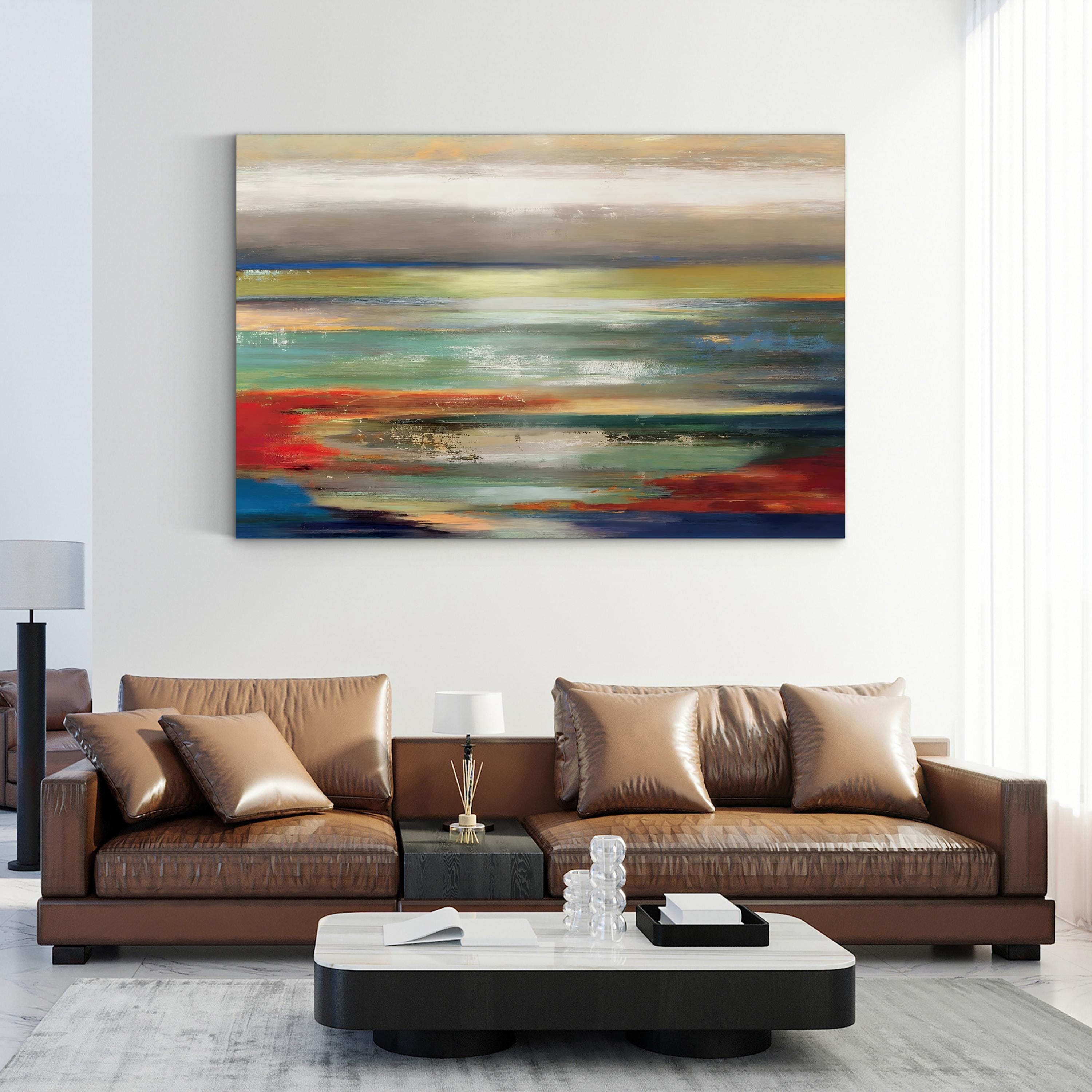 Seascape Collage VIII Wall Art by PI Studio – Contemporary Abstract Coastal Painting Print