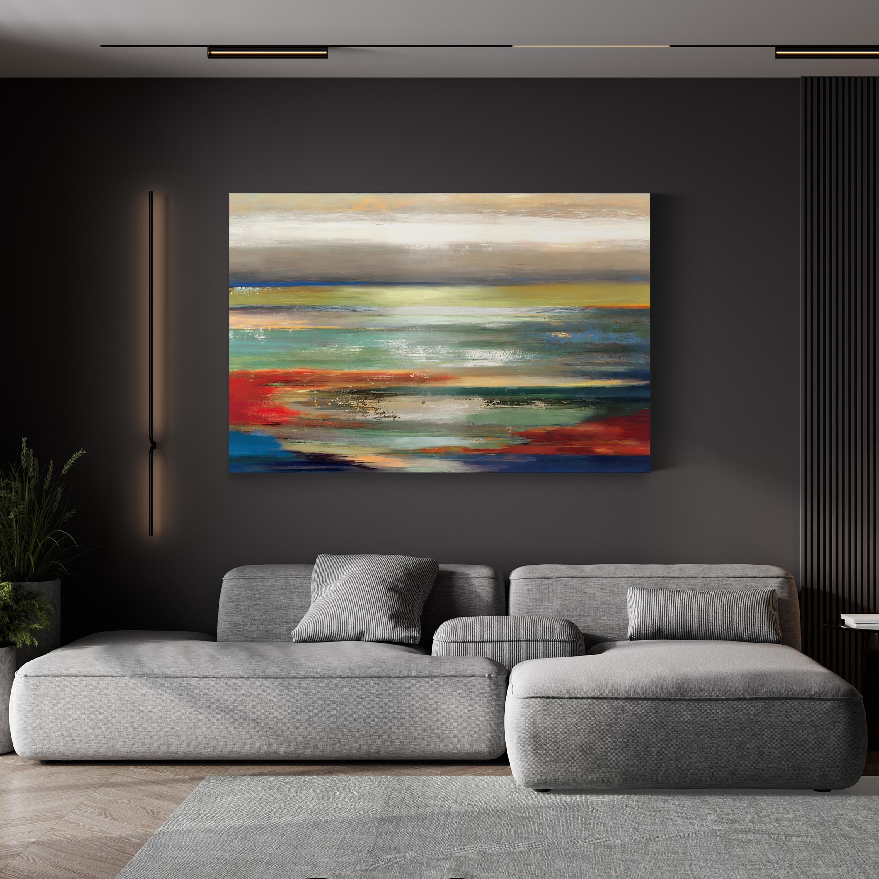 Seascape Collage VIII Wall Art by PI Studio – Contemporary Abstract Coastal Painting Print